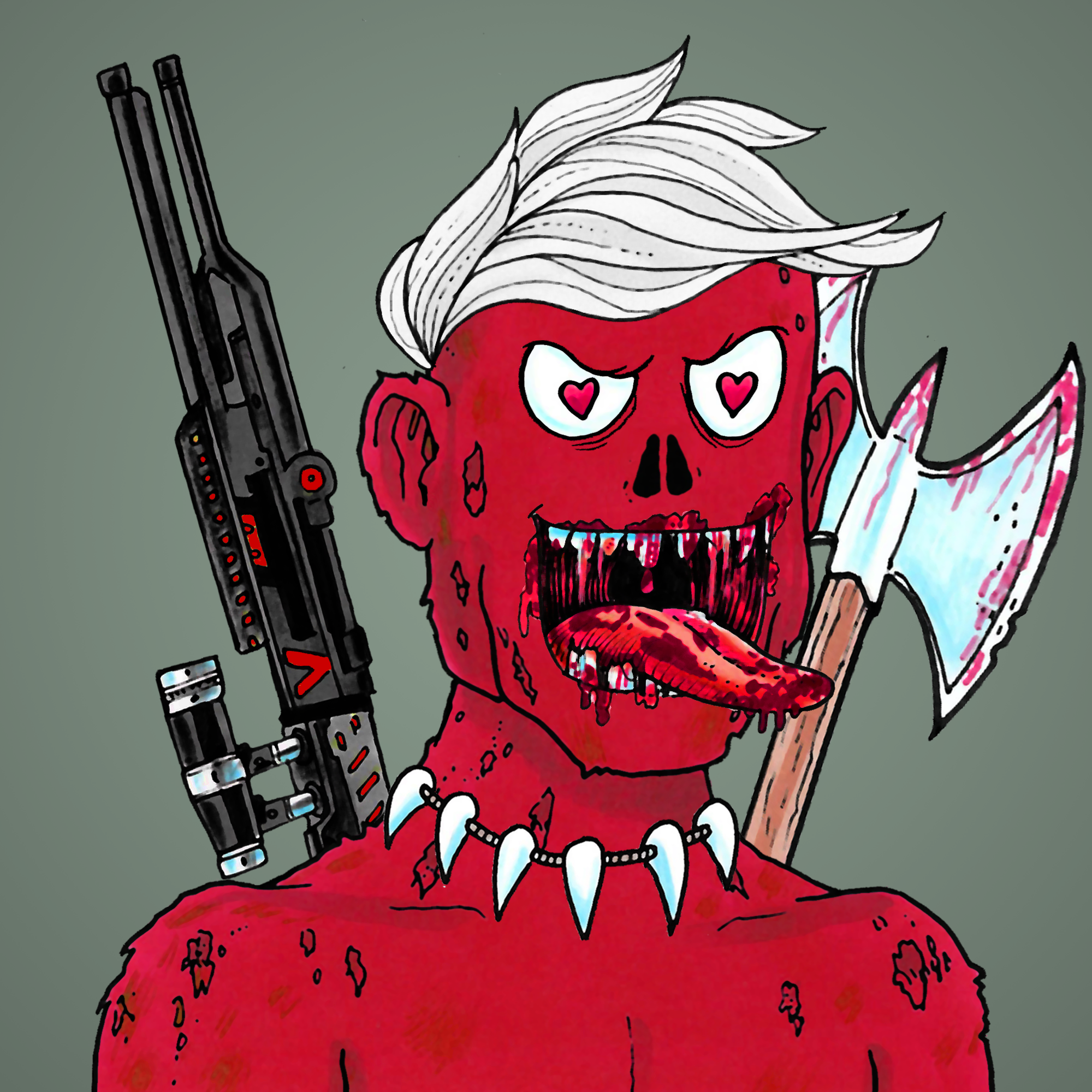 George Trosley - Jungle Freaks - Jungle Freak 4010 - NFT # 4010