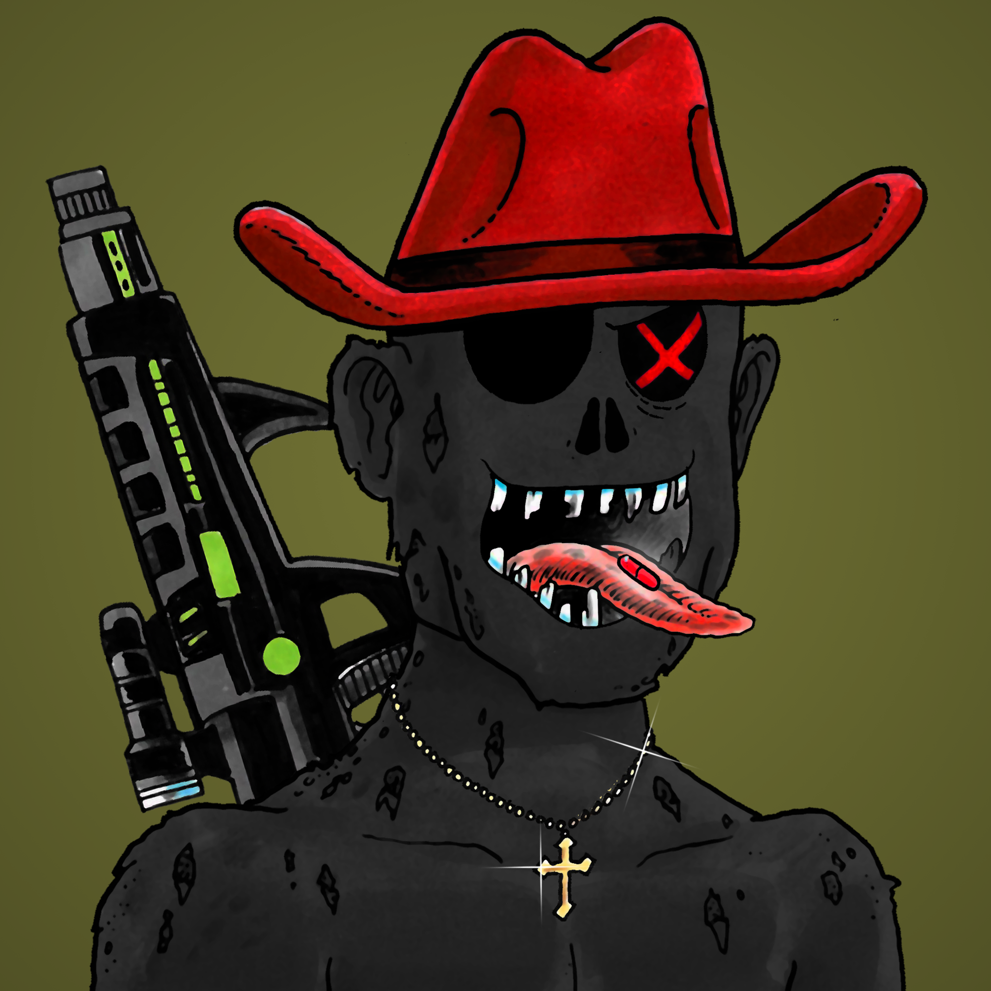 George Trosley - Jungle Freaks - Jungle Freak 4029 - NFT # 4029