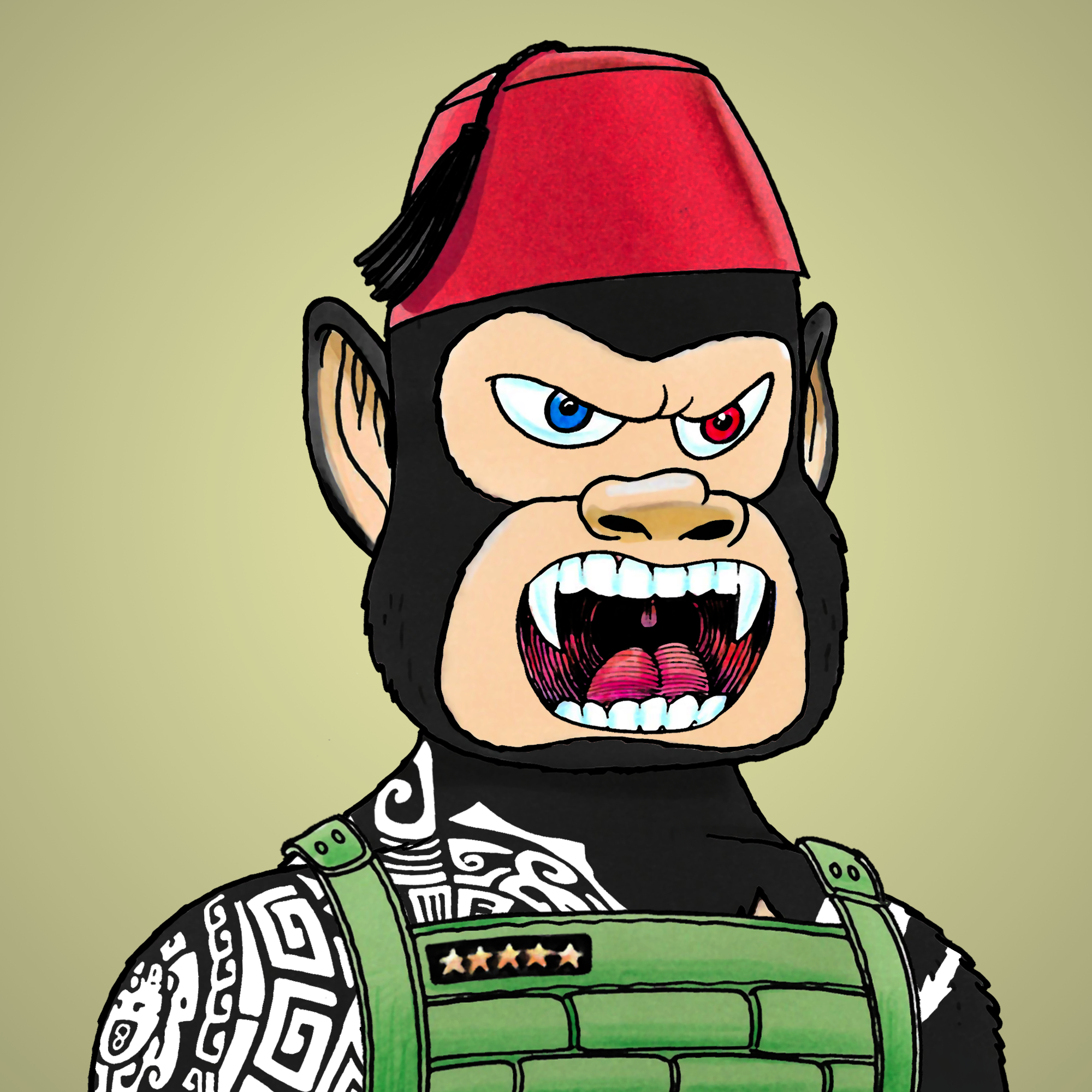 George Trosley - Jungle Freaks - Jungle Freak 4062 - NFT # 4062