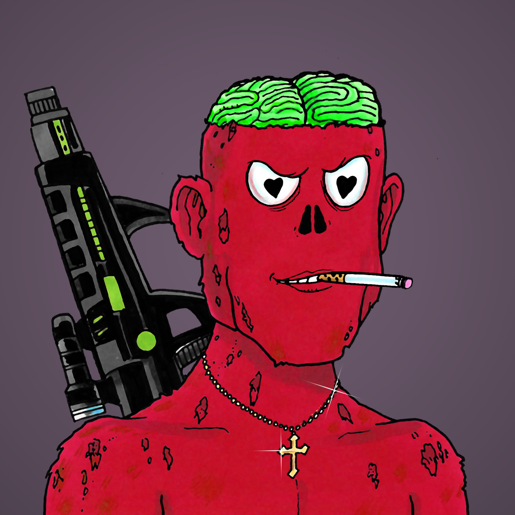 George Trosley - Jungle Freaks - Jungle Freak 4071 - NFT # 4071