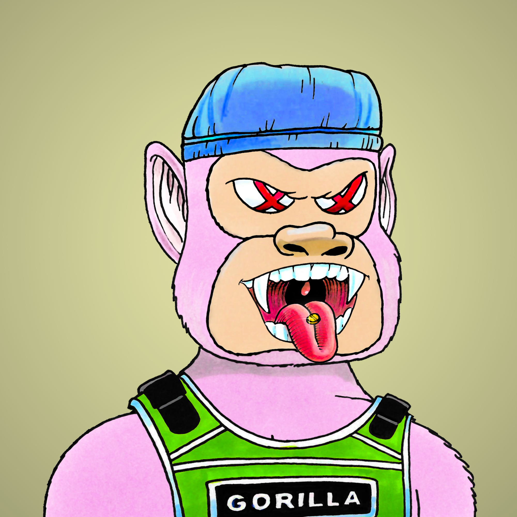 George Trosley - Jungle Freaks - Jungle Freak 4076 - NFT # 4076