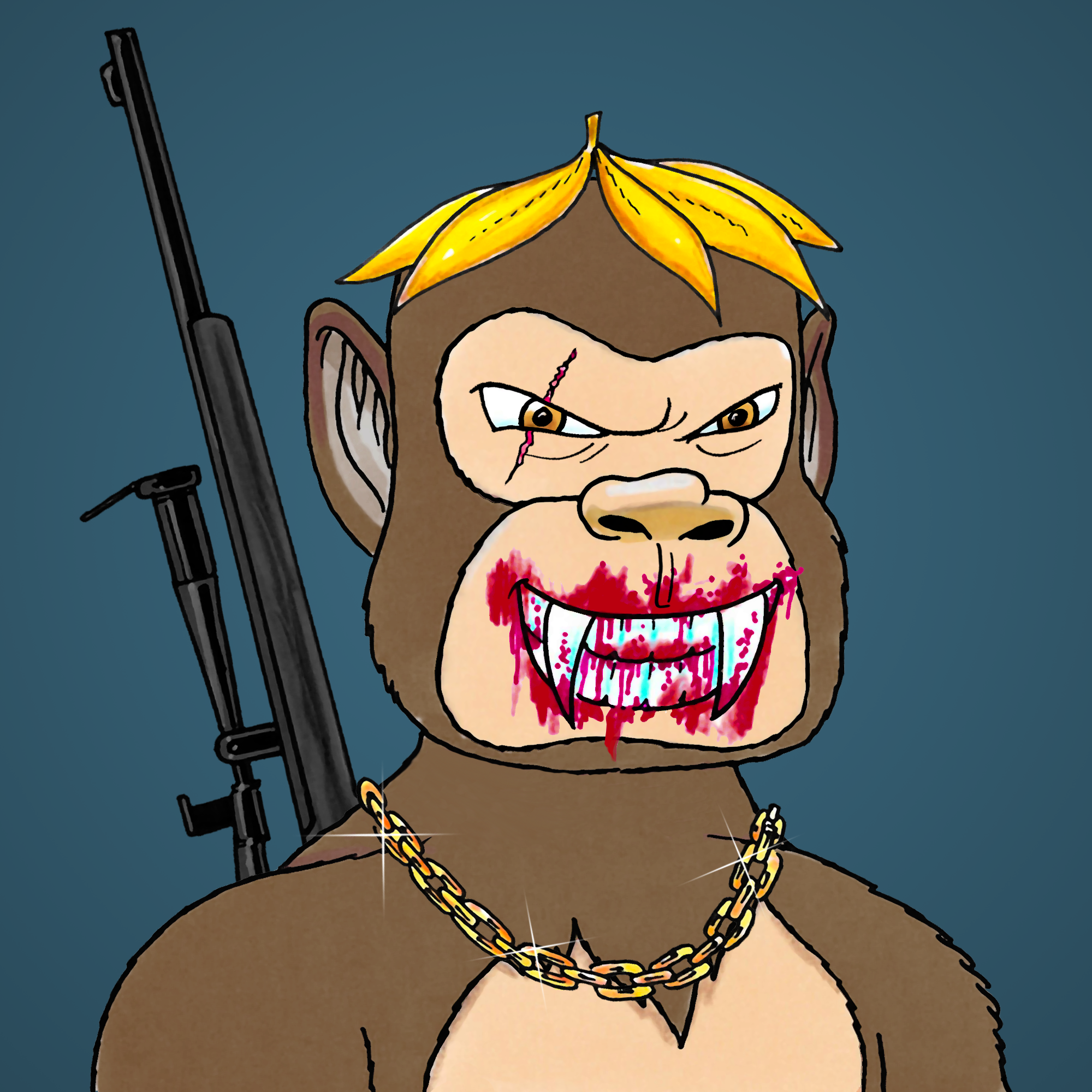 George Trosley - Jungle Freaks - Jungle Freak 4086 - NFT # 4086