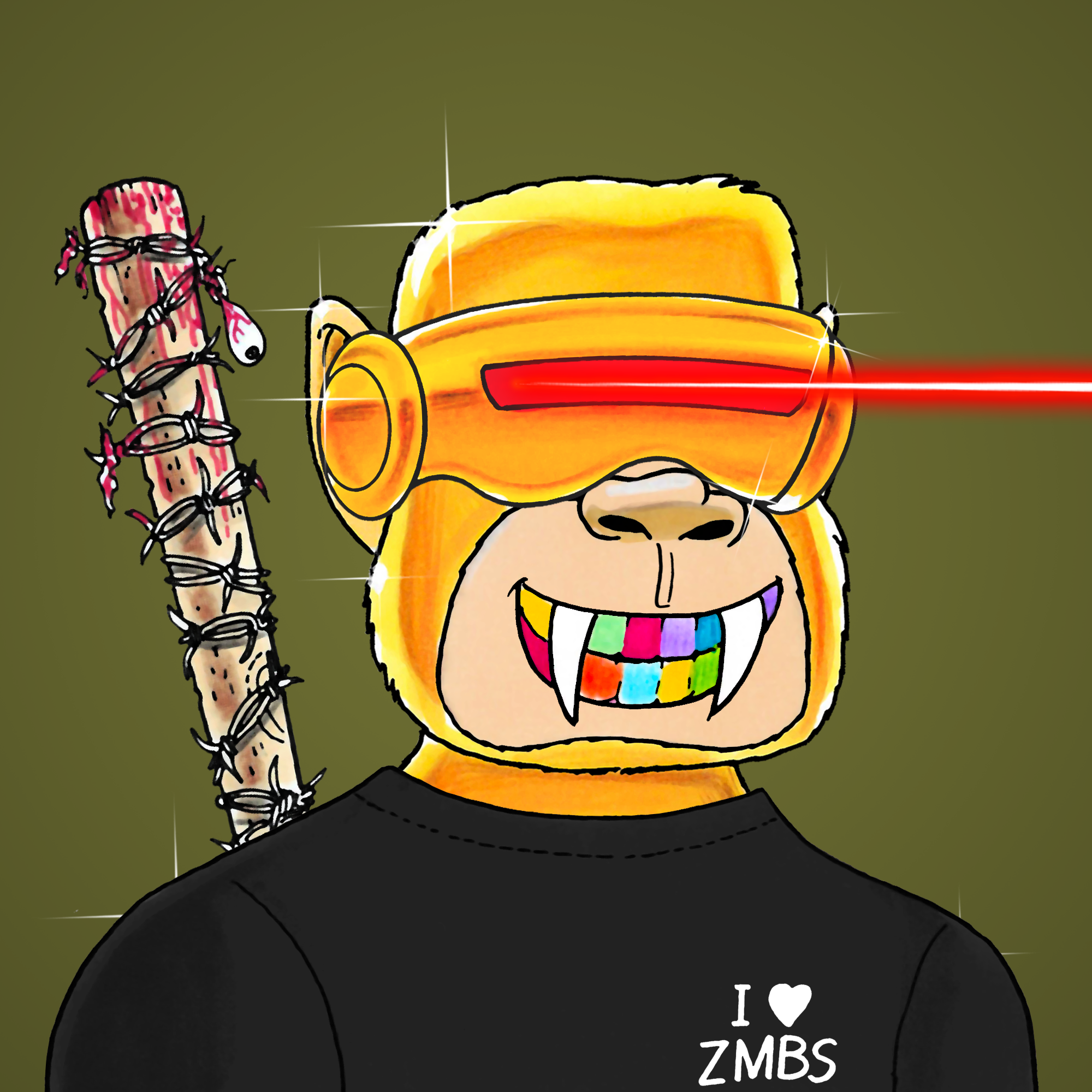 George Trosley - Jungle Freaks - Jungle Freak 4089 - NFT # 4089