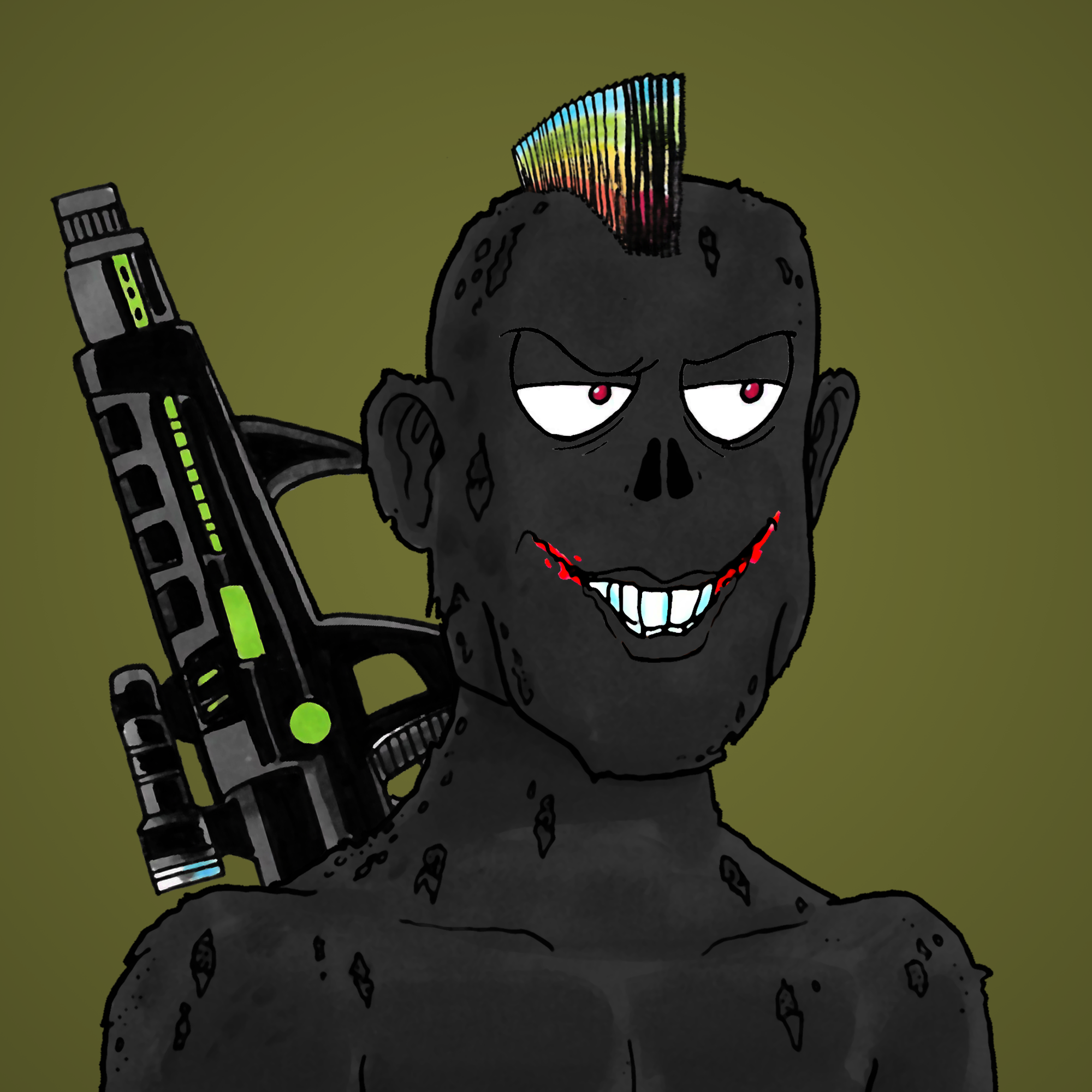 George Trosley - Jungle Freaks - Jungle Freak 4114 - NFT # 4114