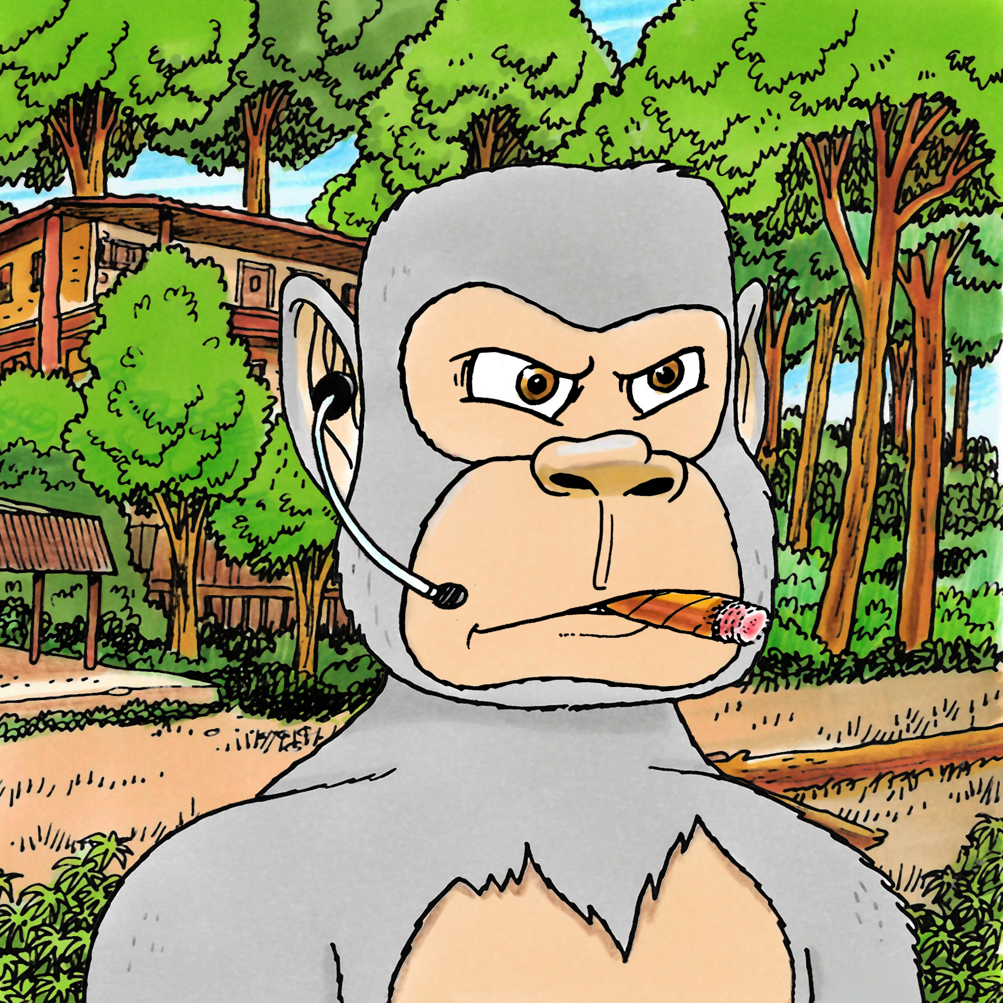 George Trosley - Jungle Freaks - Jungle Freak 4133 - NFT # 4133