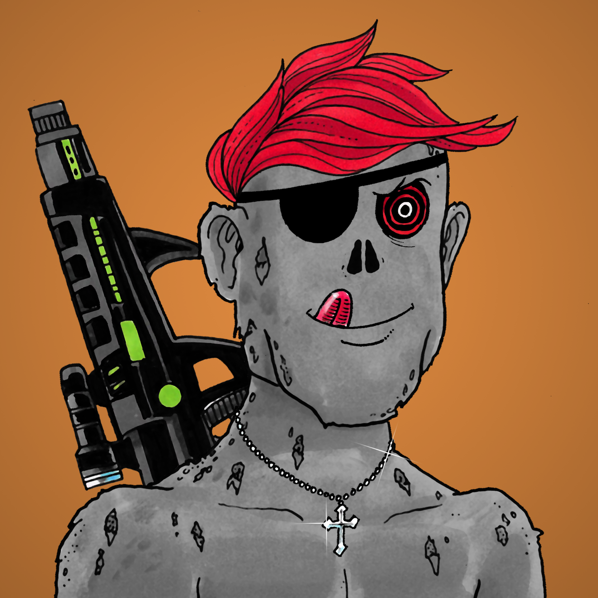 George Trosley - Jungle Freaks - Jungle Freak 4146 - NFT # 4146