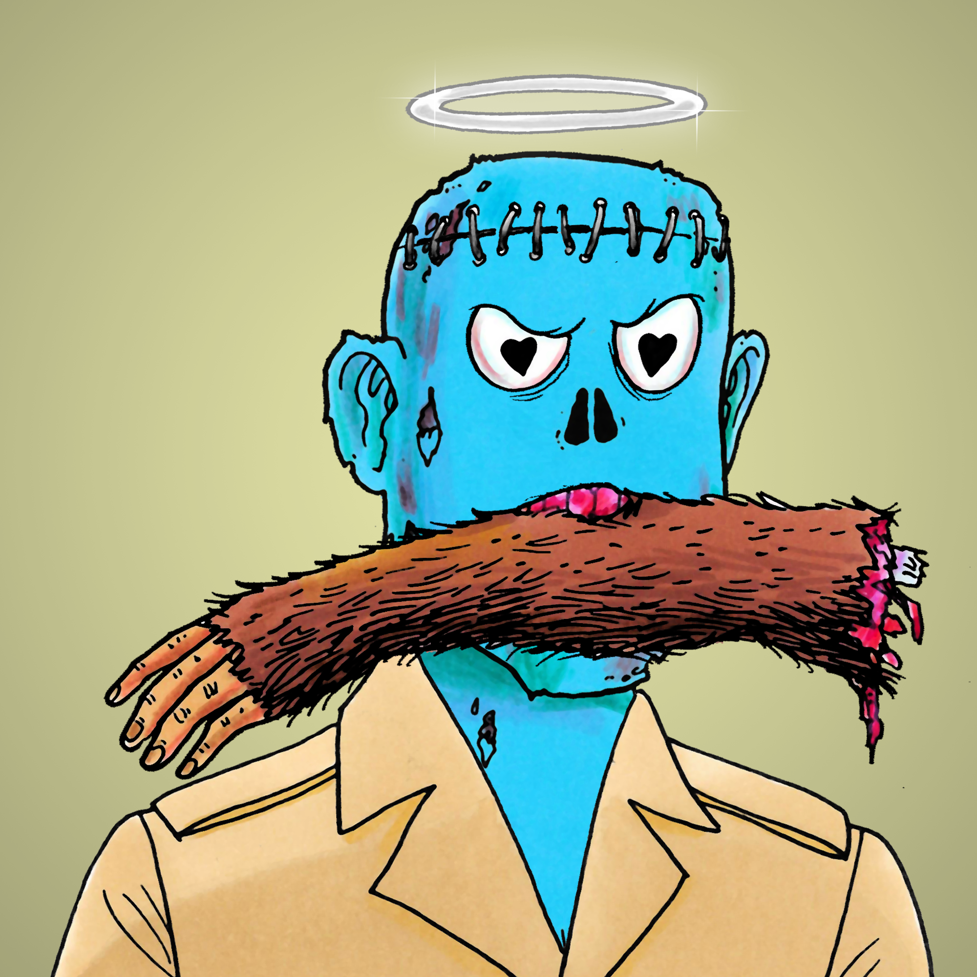 George Trosley - Jungle Freaks - Jungle Freak 417 - NFT # 417