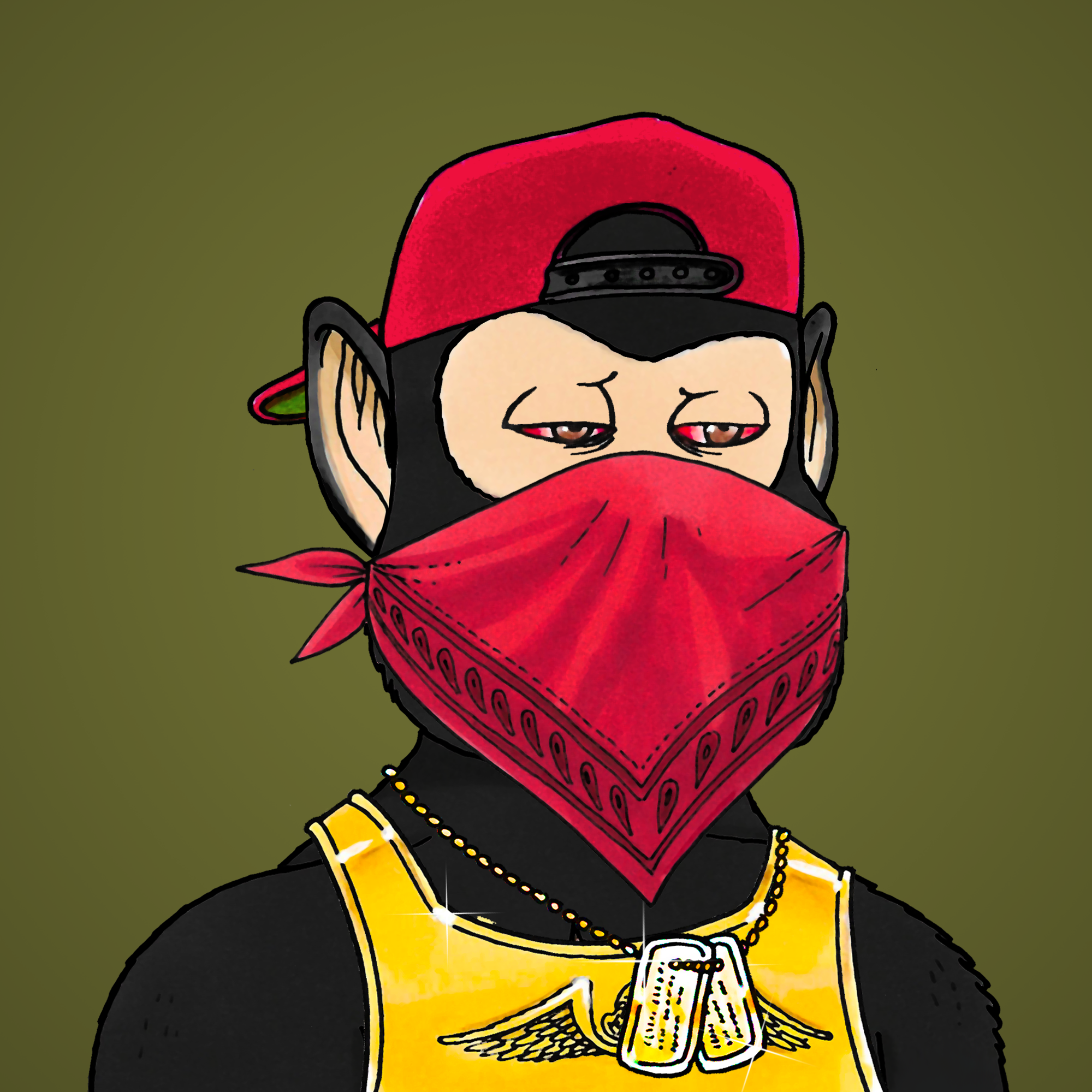 George Trosley - Jungle Freaks - Jungle Freak 4188 - NFT # 4188