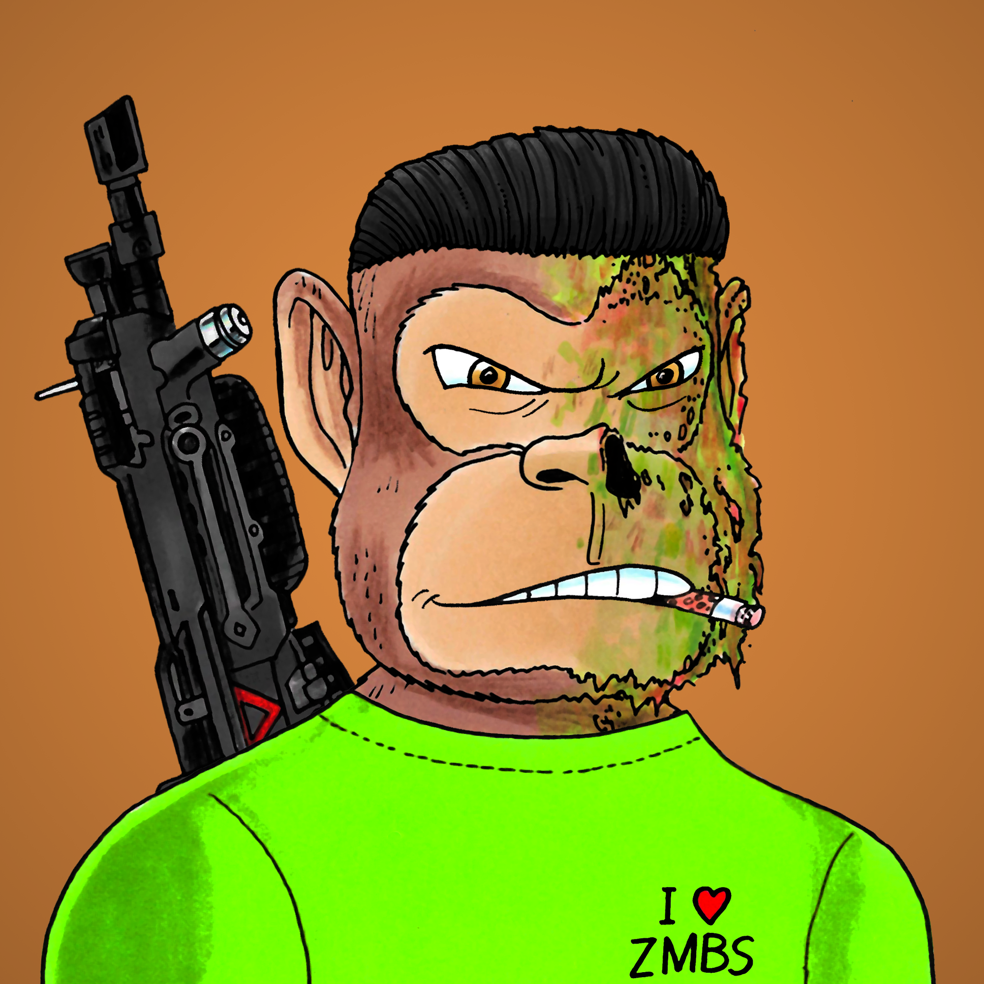 George Trosley - Jungle Freaks - Jungle Freak 4194 - NFT # 4194