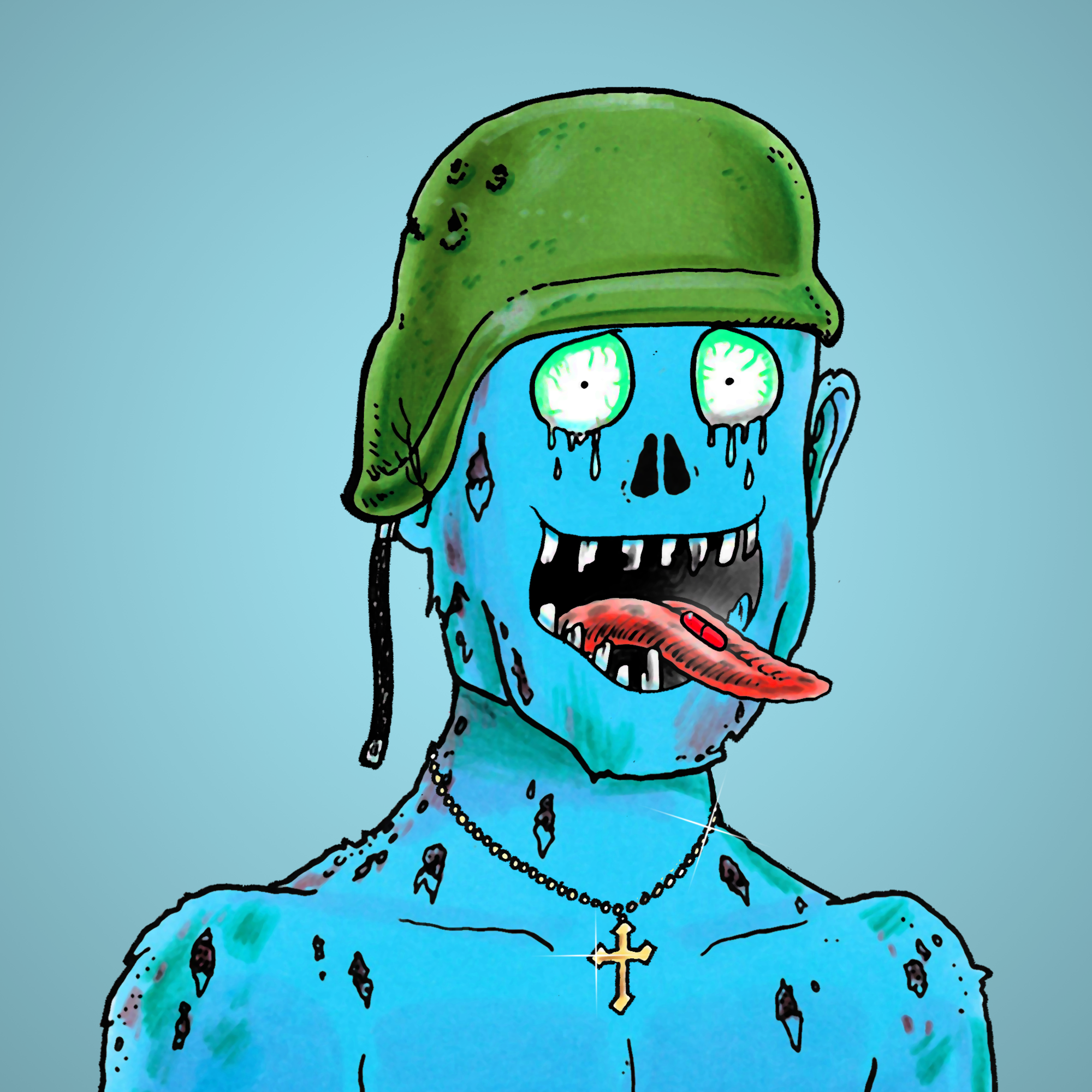 George Trosley - Jungle Freaks - Jungle Freak 4195 - NFT # 4195