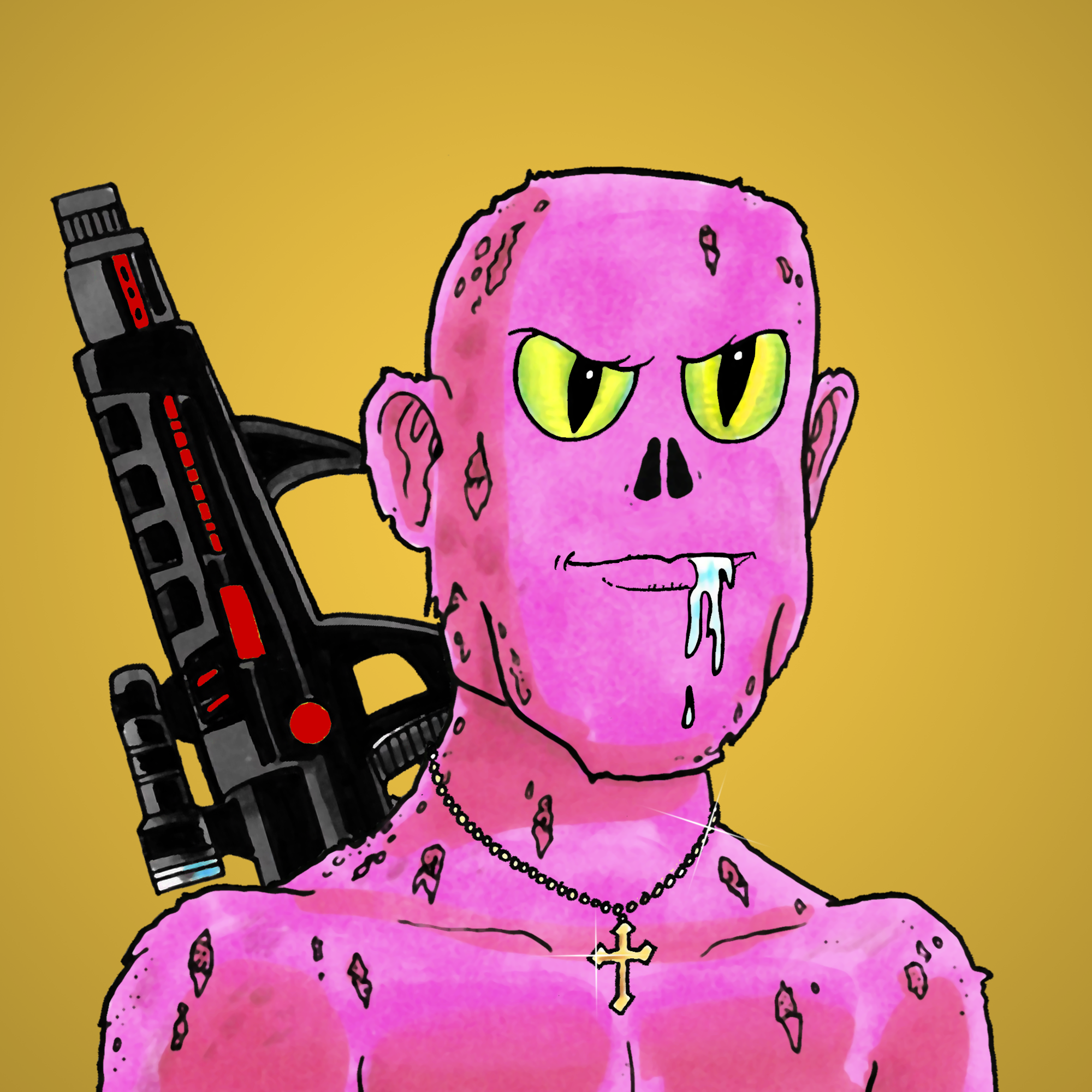 George Trosley - Jungle Freaks - Jungle Freak 4196 - NFT # 4196