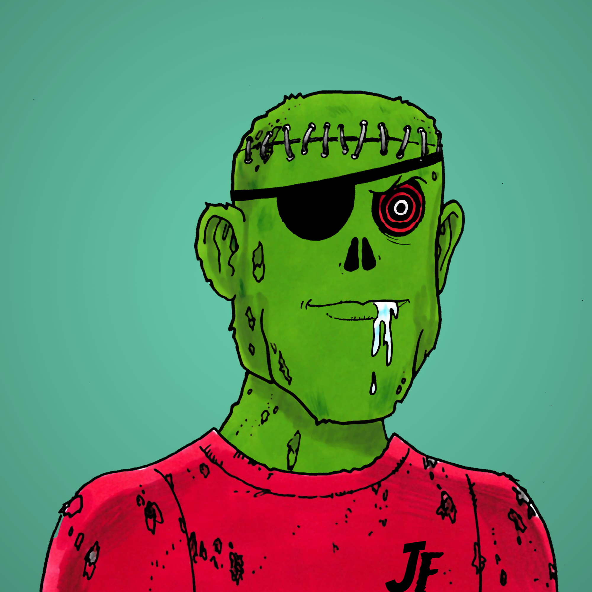 George Trosley - Jungle Freaks - Jungle Freak 4198 - NFT # 4198