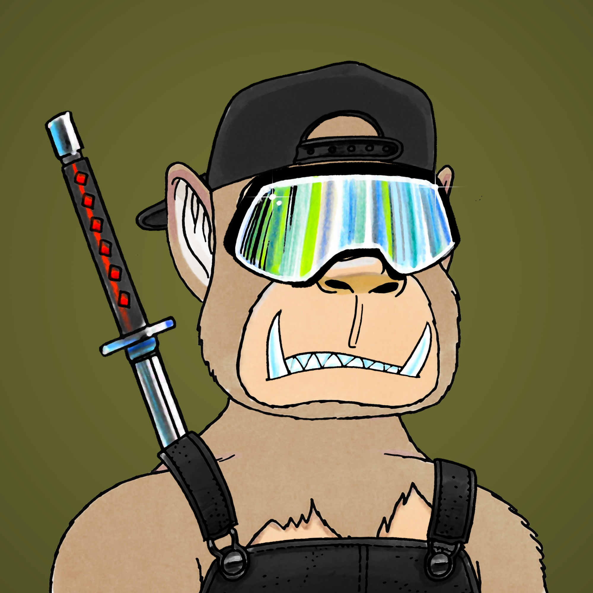 George Trosley - Jungle Freaks - Jungle Freak 4204 - NFT # 4204