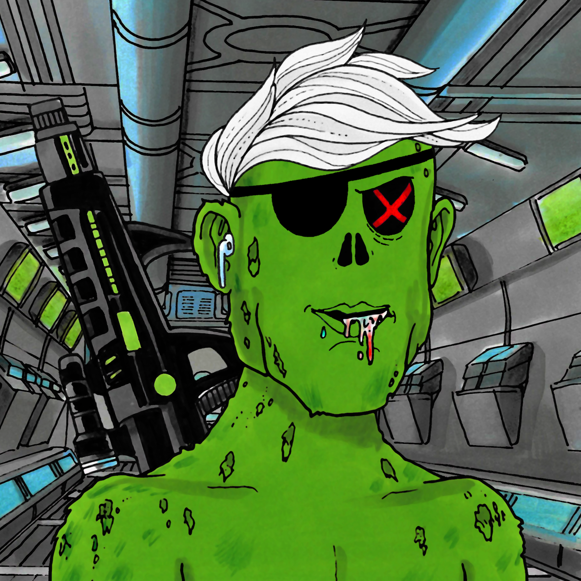 George Trosley - Jungle Freaks - Jungle Freak 423 - NFT # 423