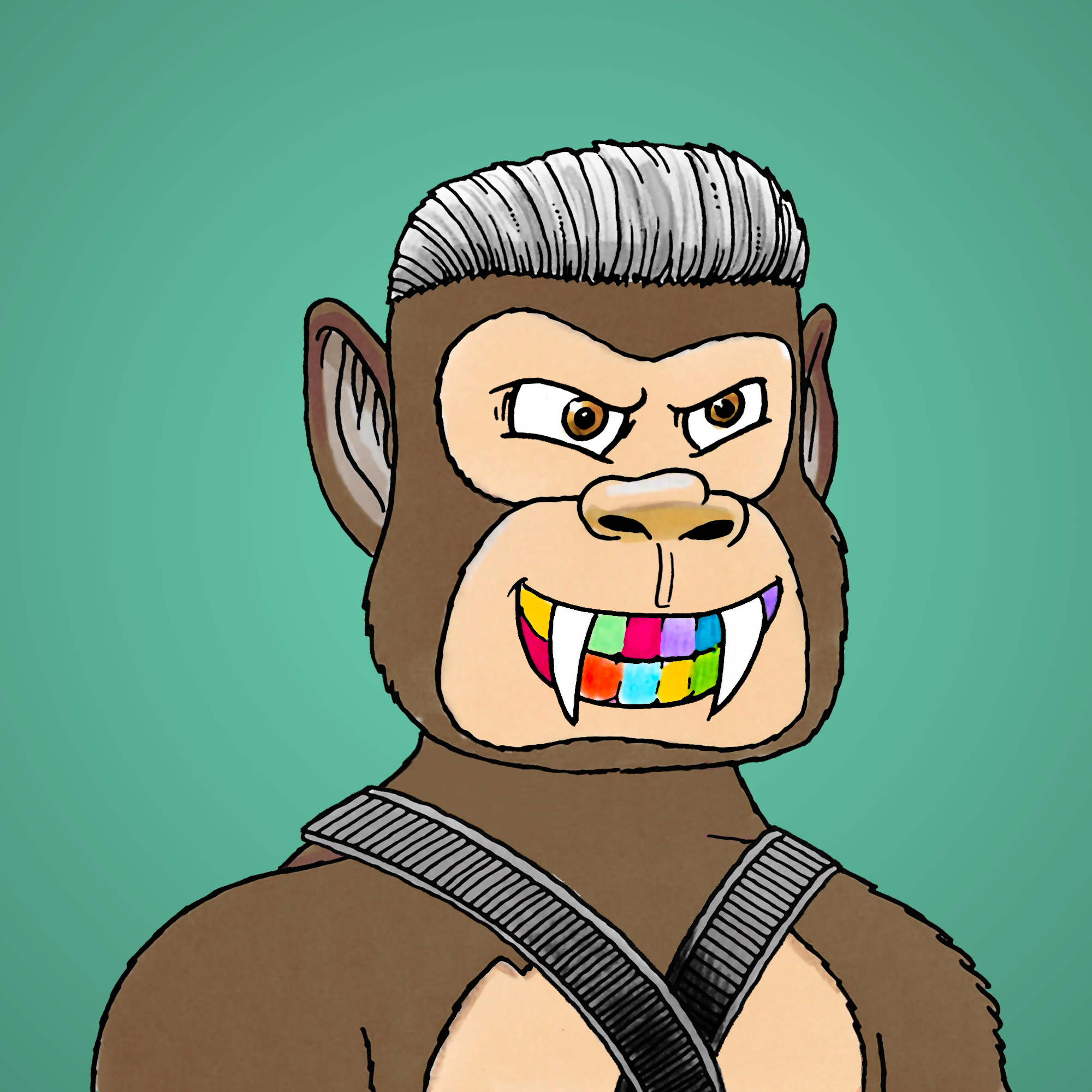 George Trosley - Jungle Freaks - Jungle Freak 4237 - NFT # 4237