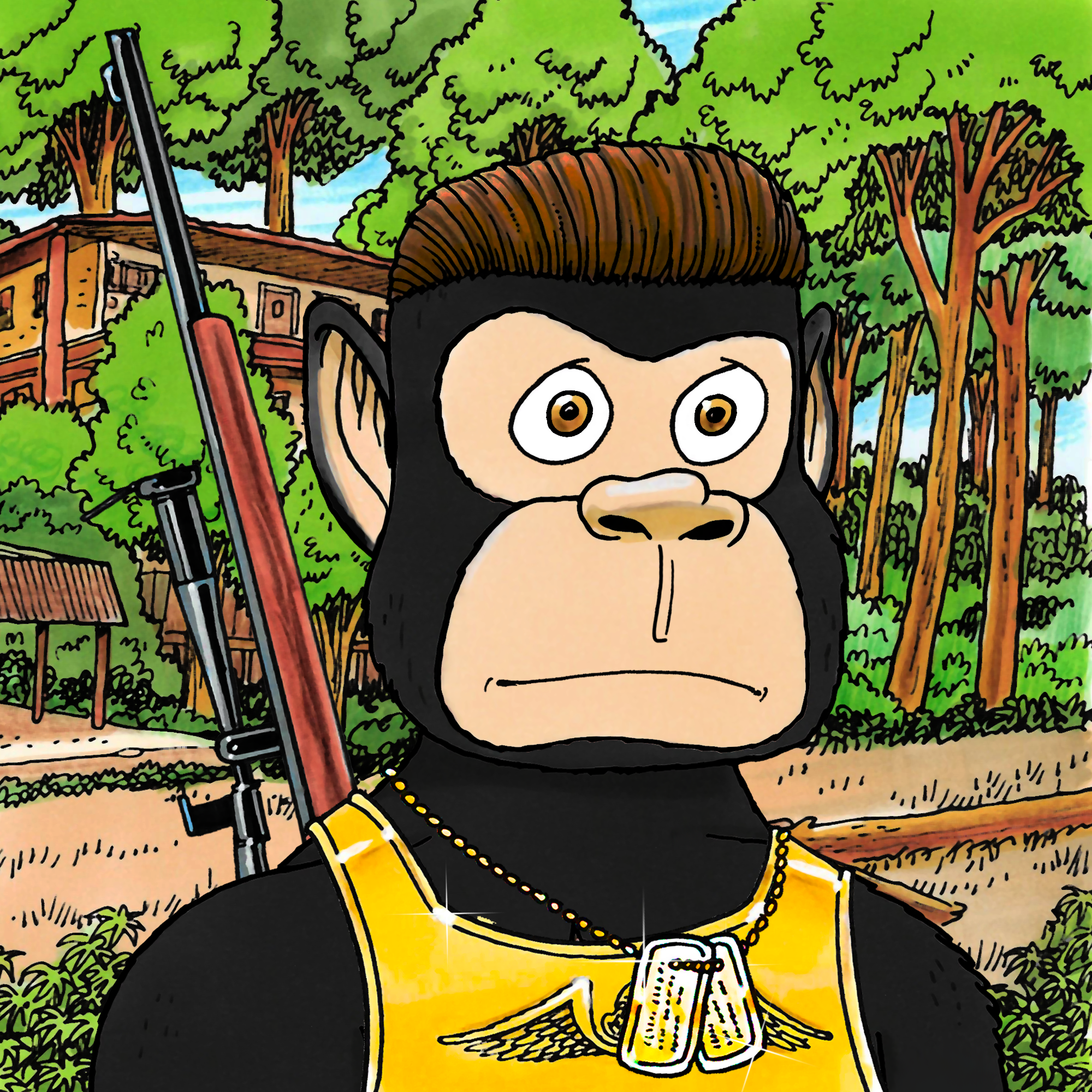 George Trosley - Jungle Freaks - Jungle Freak 4238 - NFT # 4238