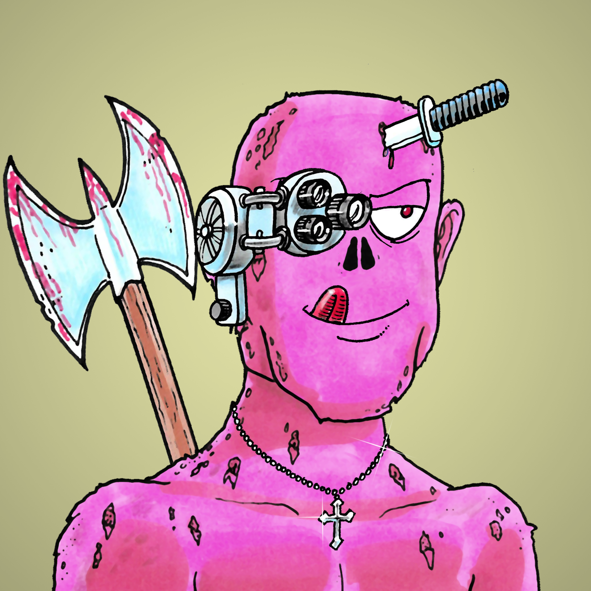 George Trosley - Jungle Freaks - Jungle Freak 4240 - NFT # 4240