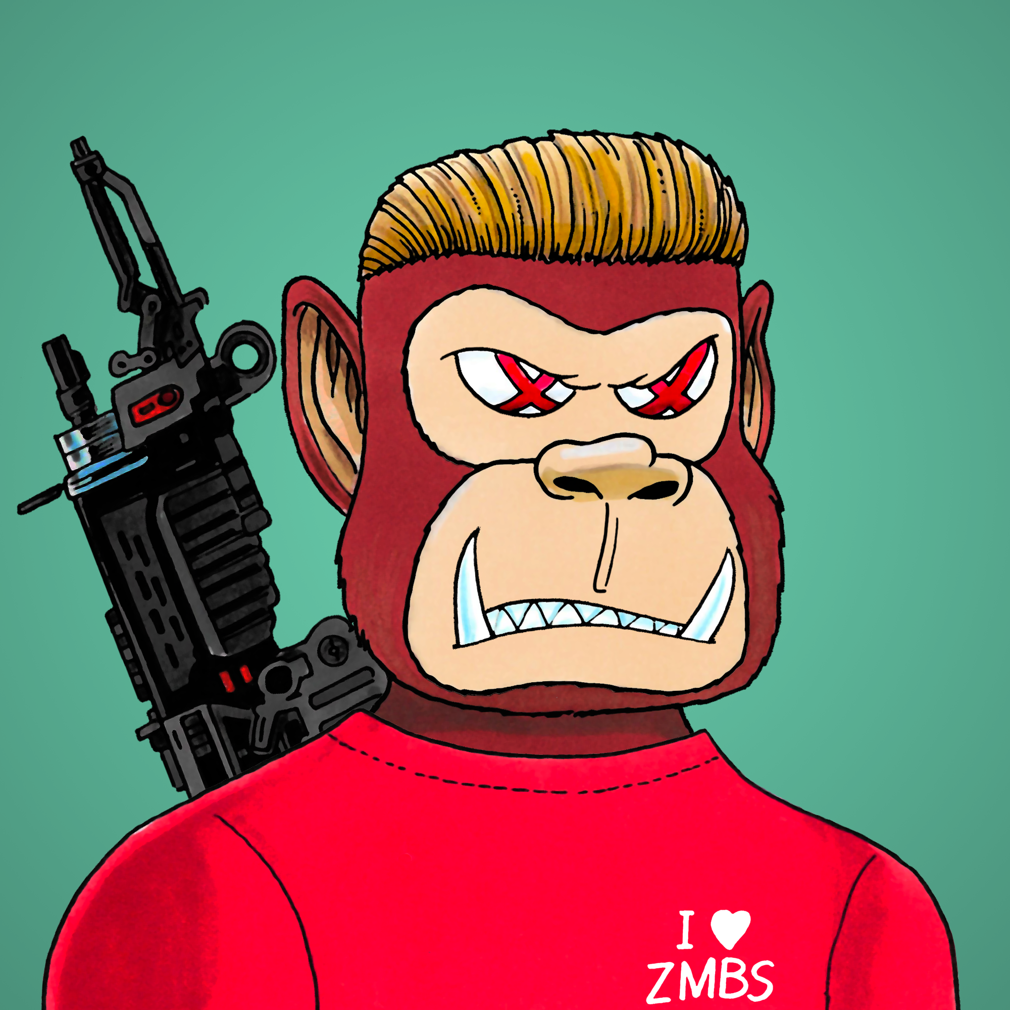 George Trosley - Jungle Freaks - Jungle Freak 4241 - NFT # 4241