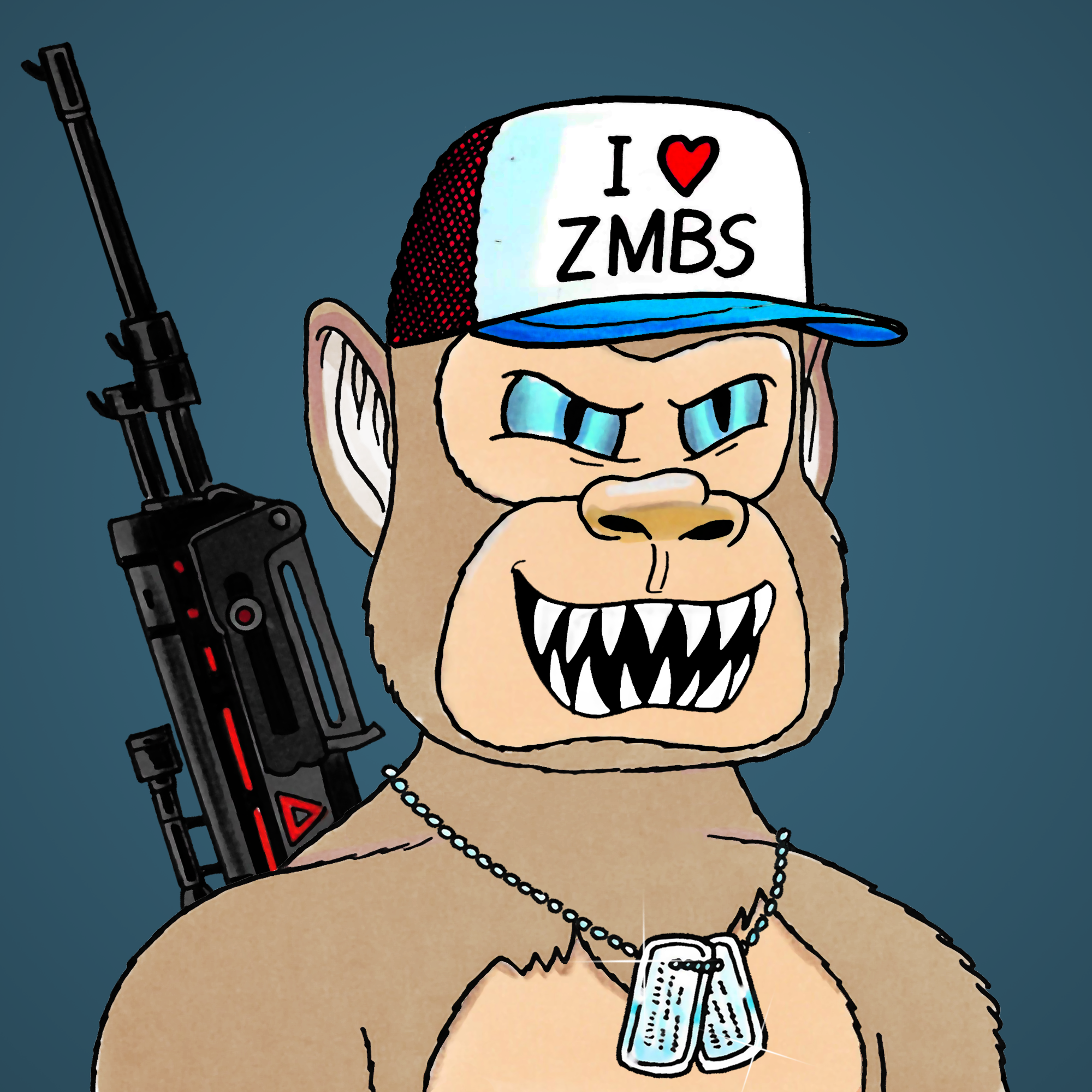 George Trosley - Jungle Freaks - Jungle Freak 4242 - NFT # 4242