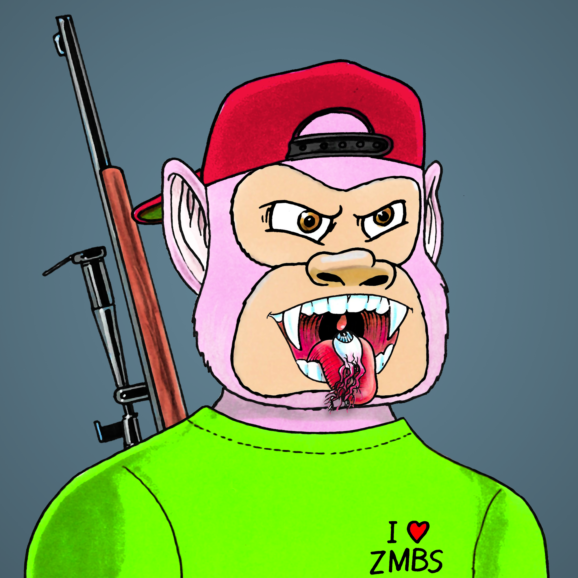 George Trosley - Jungle Freaks - Jungle Freak 4245 - NFT # 4245