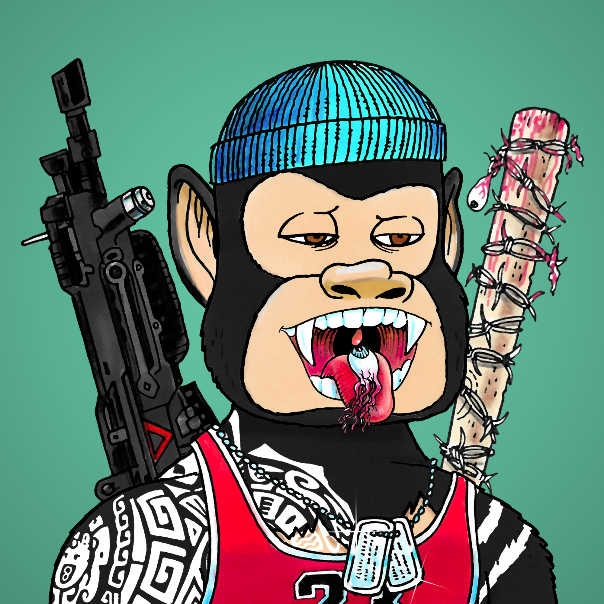 George Trosley - Jungle Freaks - Jungle Freak 4249 - NFT # 4249