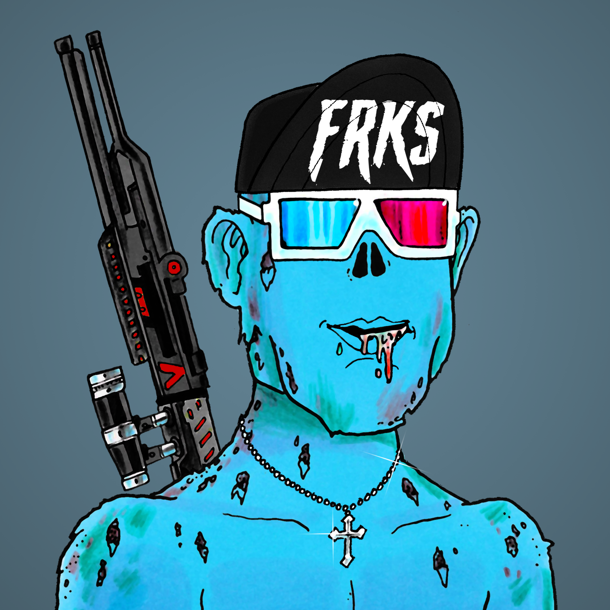 George Trosley - Jungle Freaks - Jungle Freak 4251 - NFT # 4251