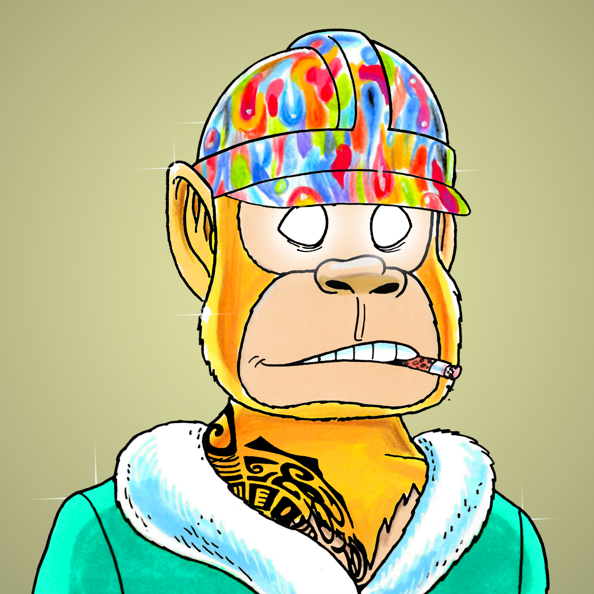 George Trosley - Jungle Freaks - Jungle Freak 4261 - NFT # 4261