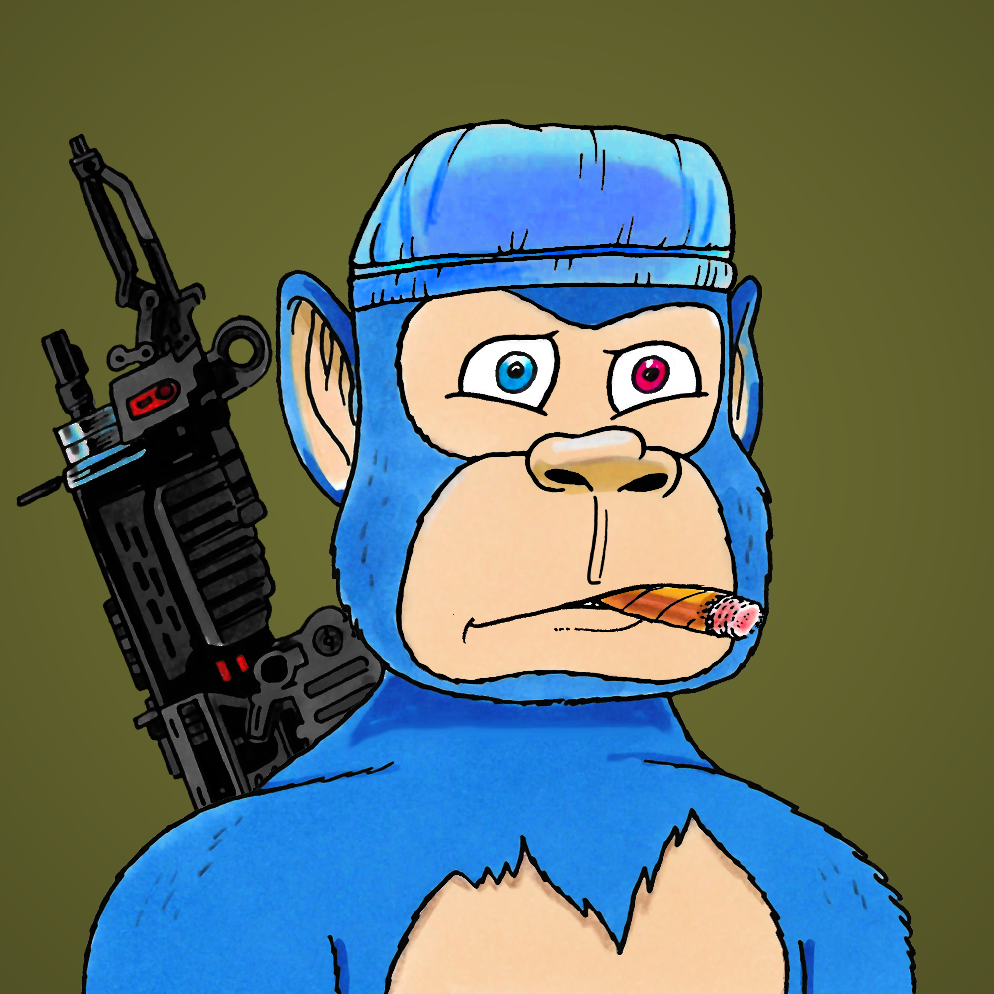 George Trosley - Jungle Freaks - Jungle Freak 4280 - NFT # 4280