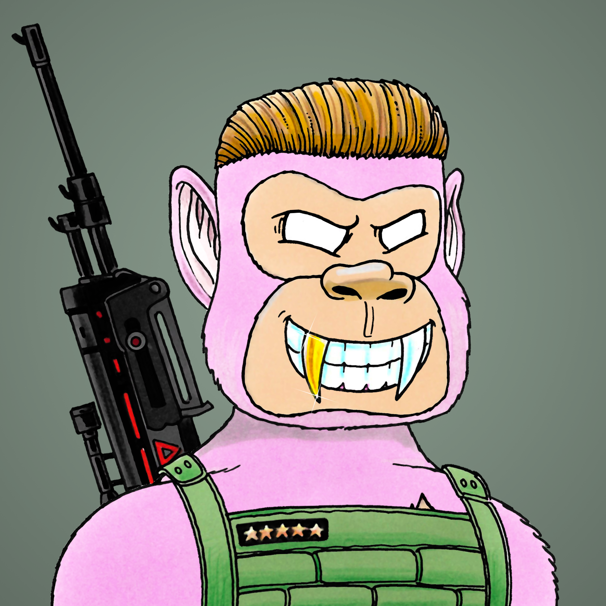 George Trosley - Jungle Freaks - Jungle Freak 4306 - NFT # 4306