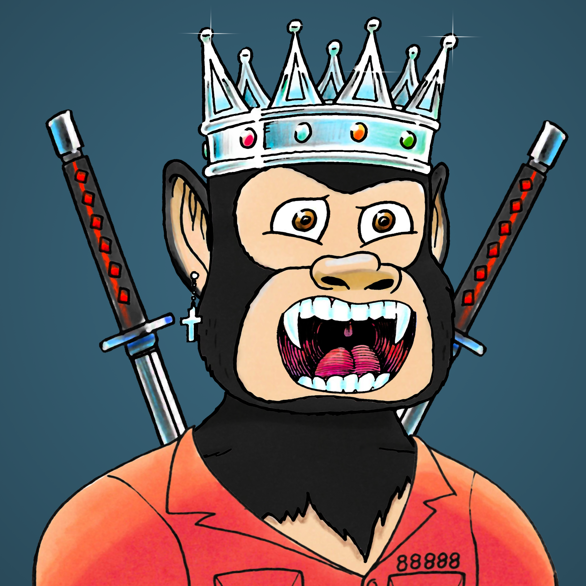 George Trosley - Jungle Freaks - Jungle Freak 4330 - NFT # 4330