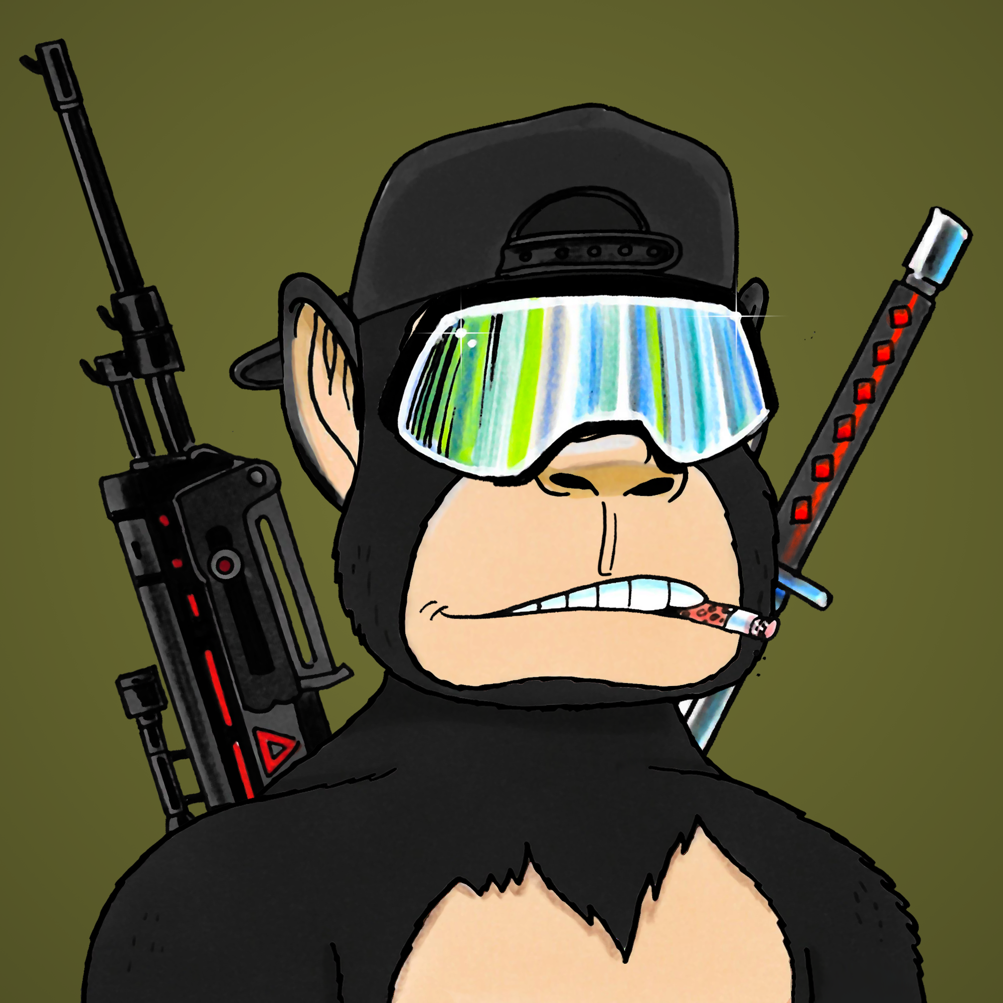 George Trosley - Jungle Freaks - Jungle Freak 4336 - NFT # 4336