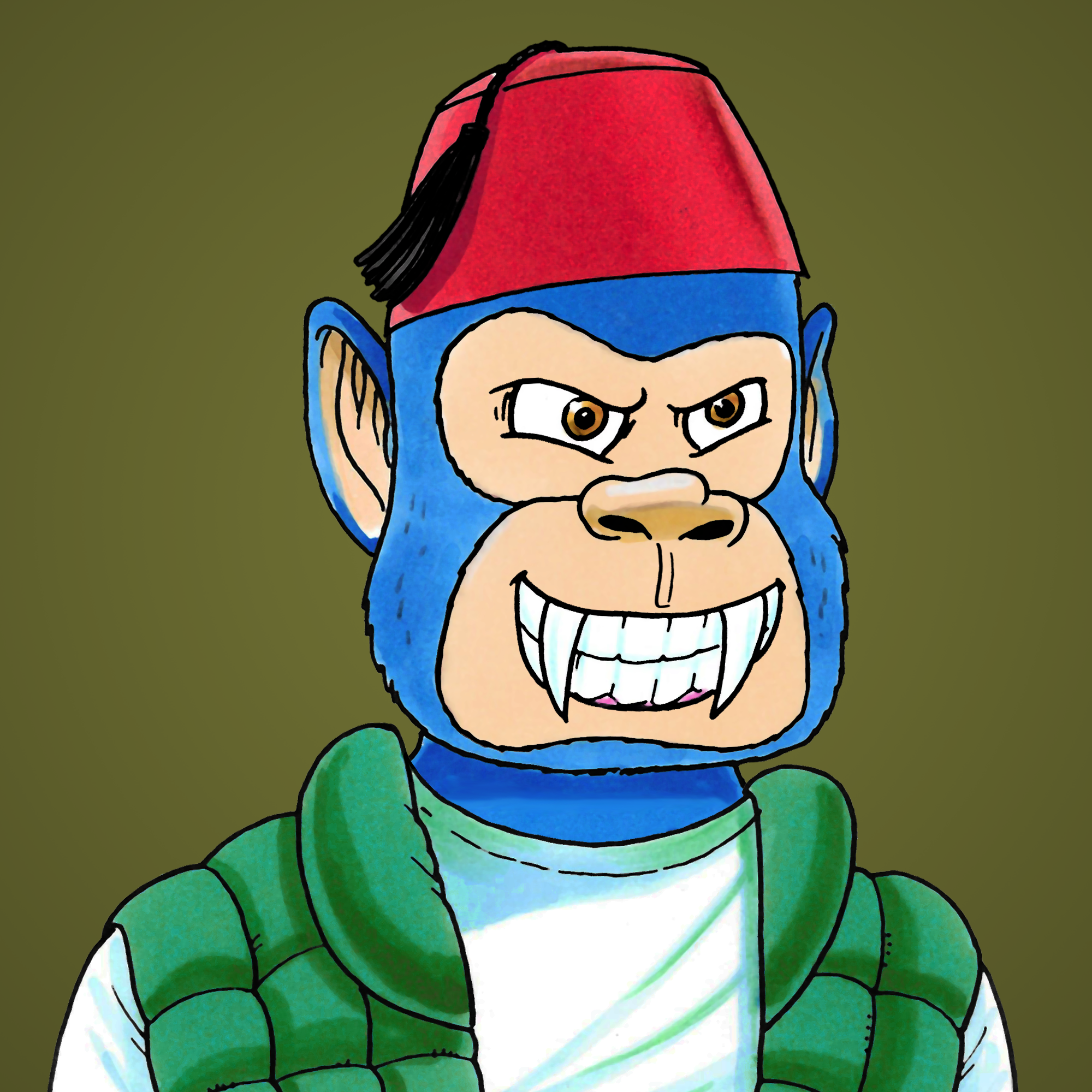 George Trosley - Jungle Freaks - Jungle Freak 4345 - NFT # 4345