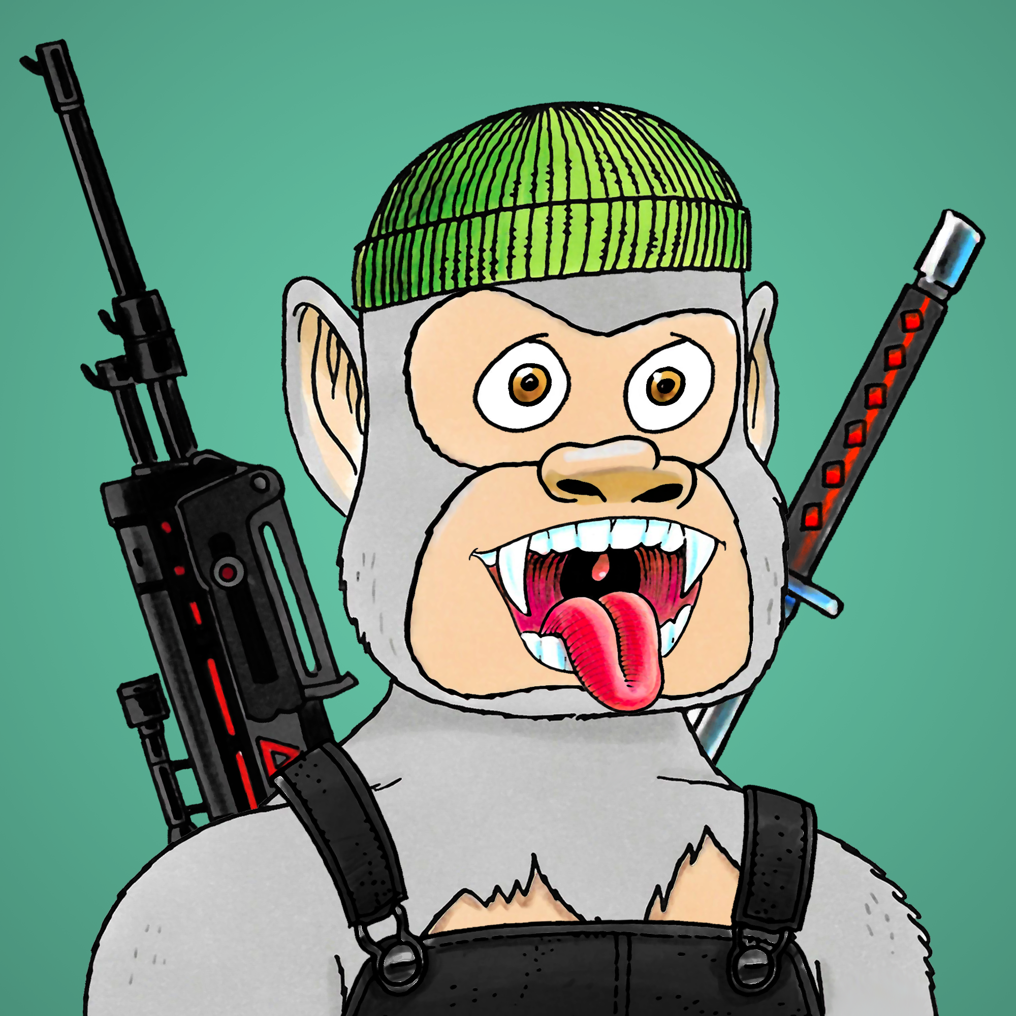 George Trosley - Jungle Freaks - Jungle Freak 4349 - NFT # 4349