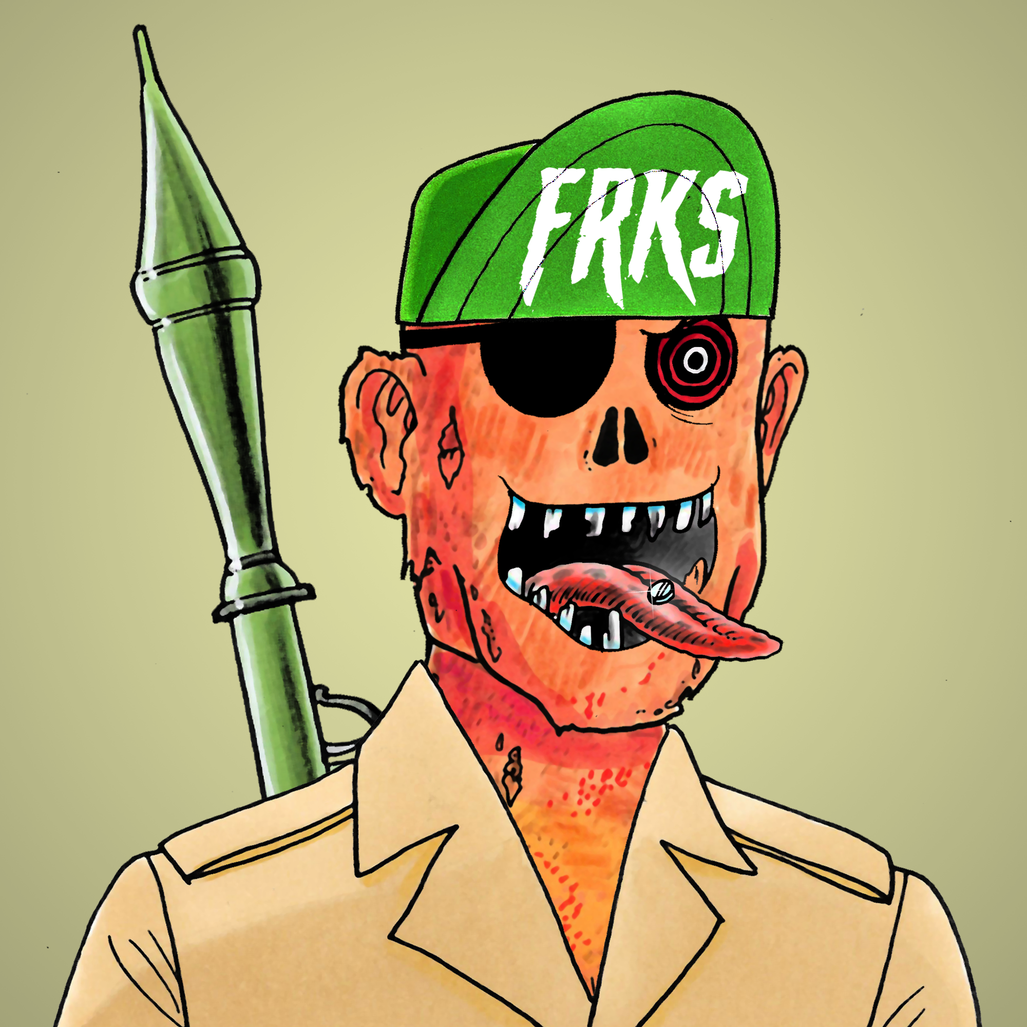 George Trosley - Jungle Freaks - Jungle Freak 4374 - NFT # 4374