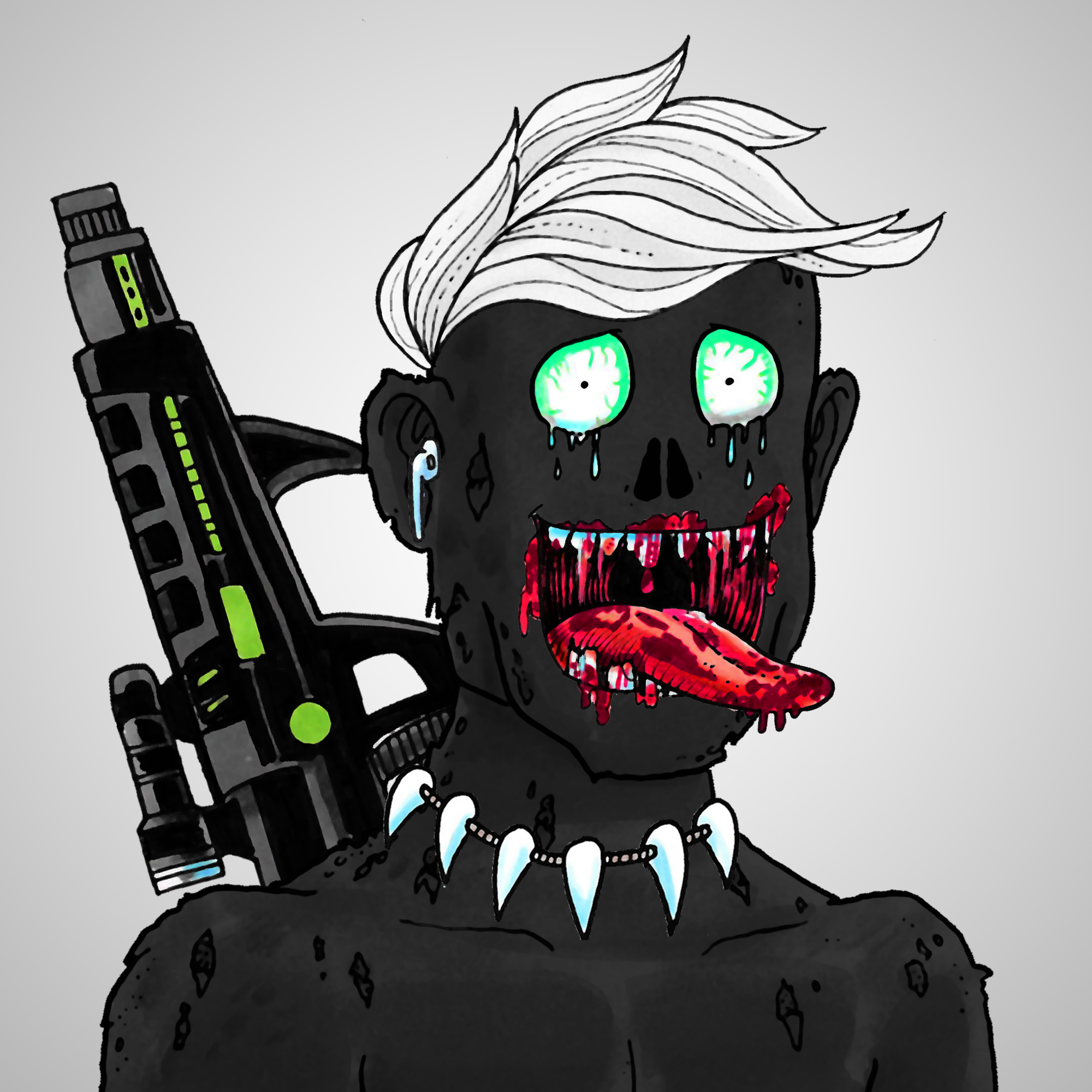 George Trosley - Jungle Freaks - Jungle Freak 4375 - NFT # 4375