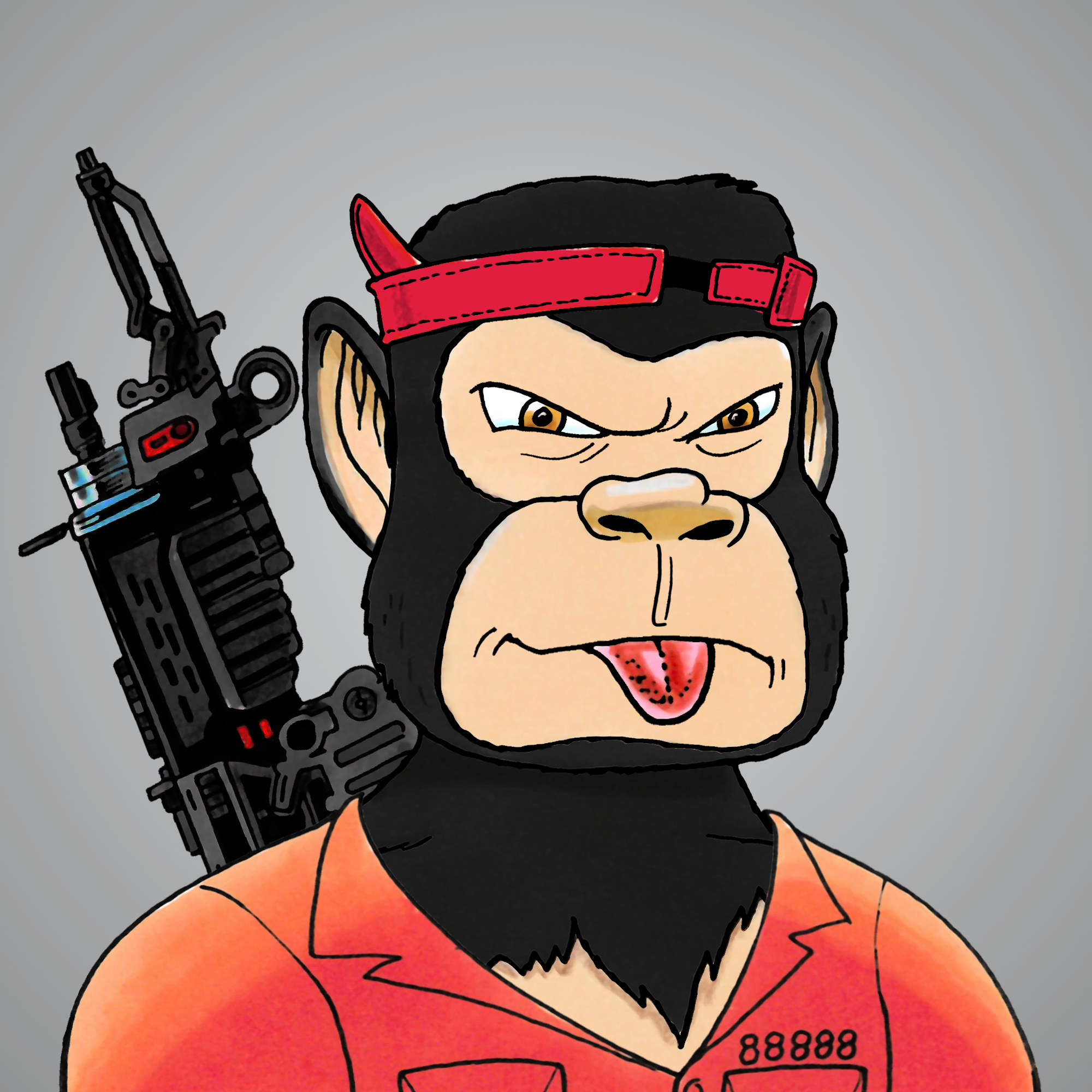 George Trosley - Jungle Freaks - Jungle Freak 4376 - NFT # 4376