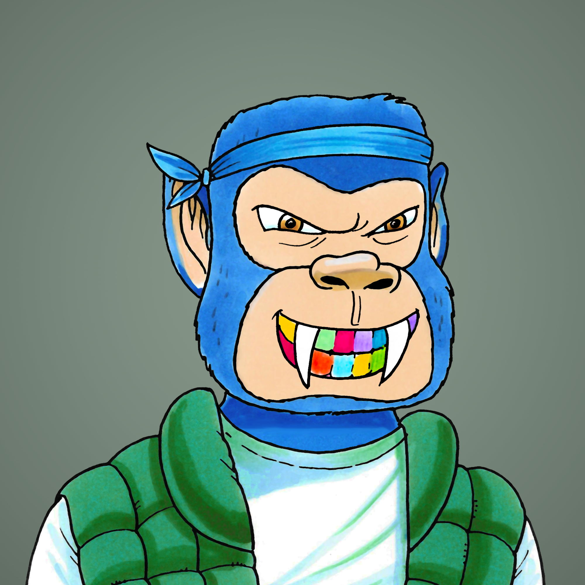 George Trosley - Jungle Freaks - Jungle Freak 4377 - NFT # 4377