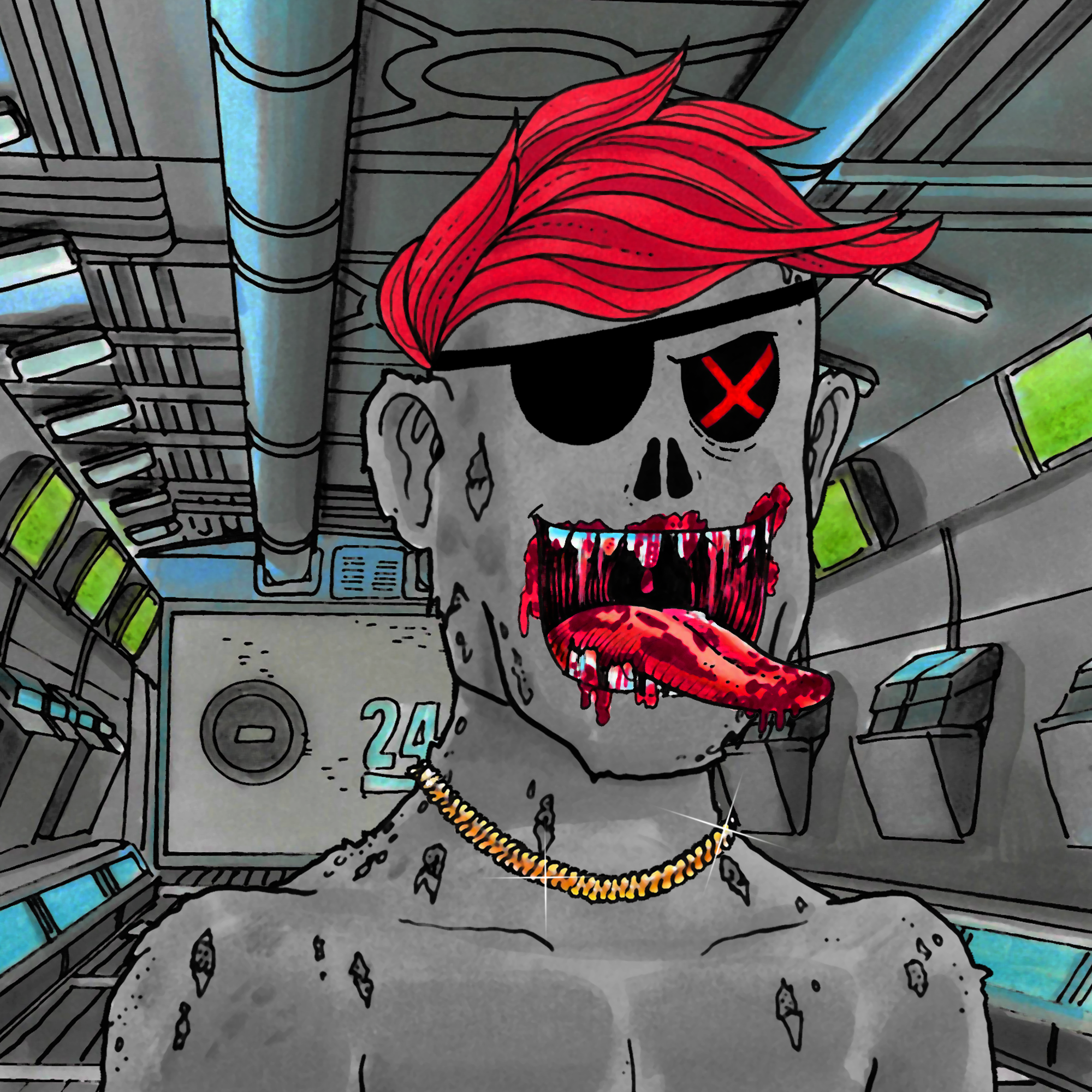 George Trosley - Jungle Freaks - Jungle Freak 4387 - NFT # 4387