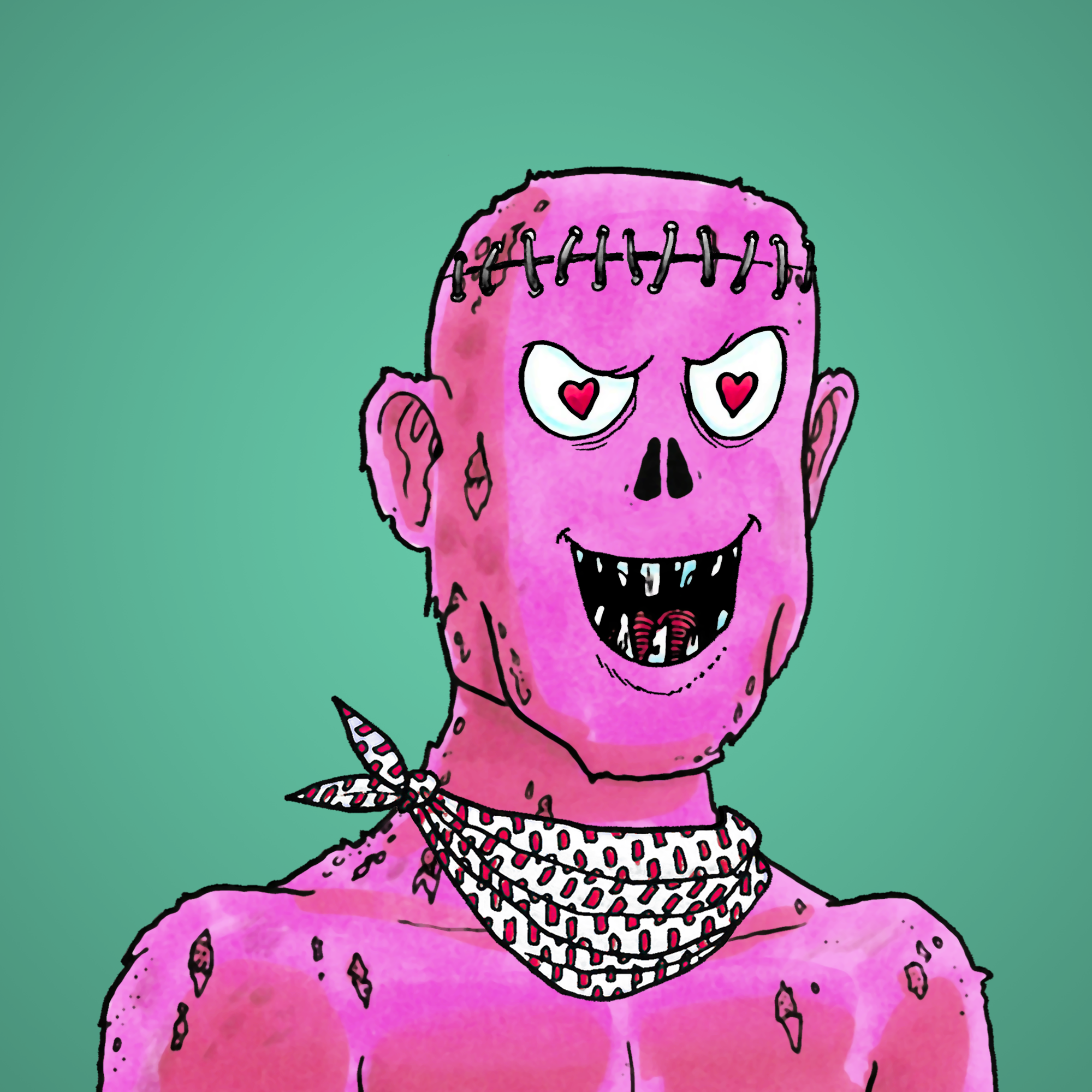 George Trosley - Jungle Freaks - Jungle Freak 4392 - NFT # 4392