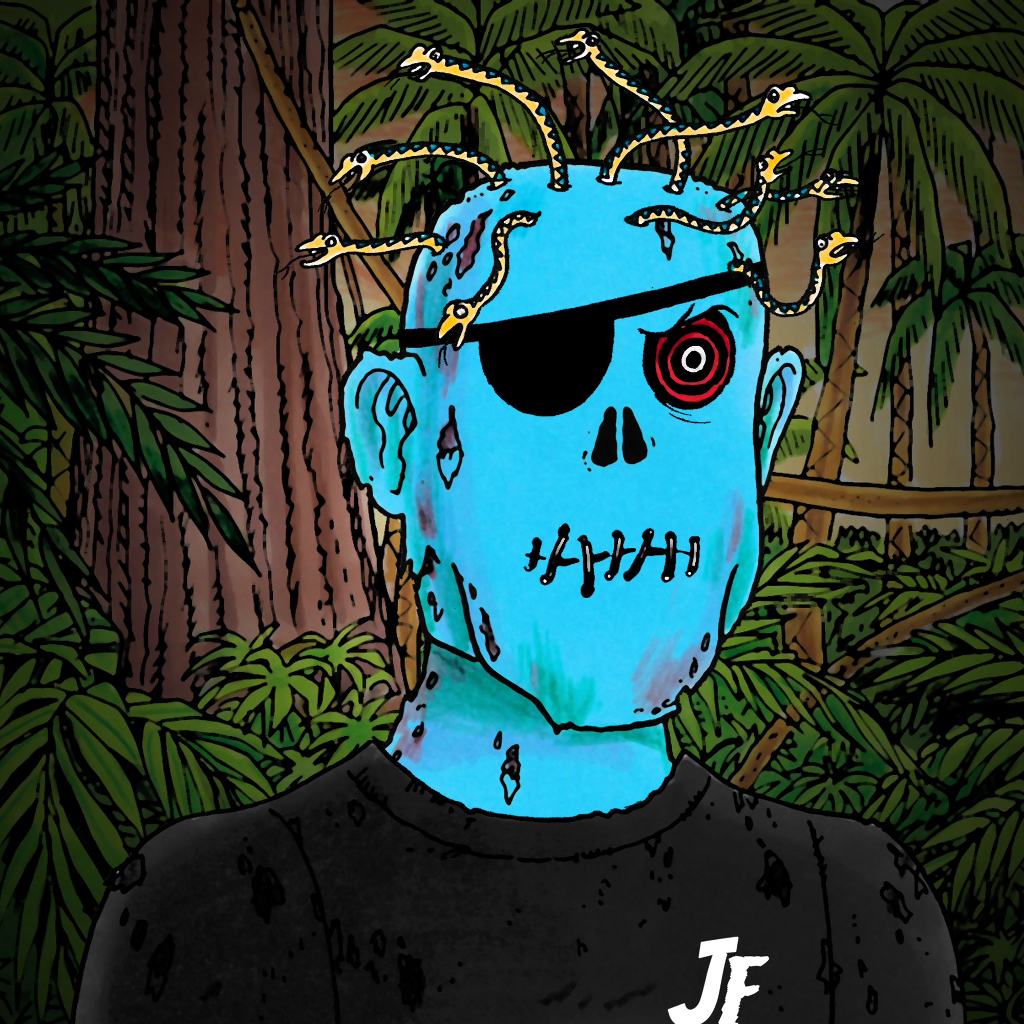 George Trosley - Jungle Freaks - Jungle Freak 4395 - NFT # 4395