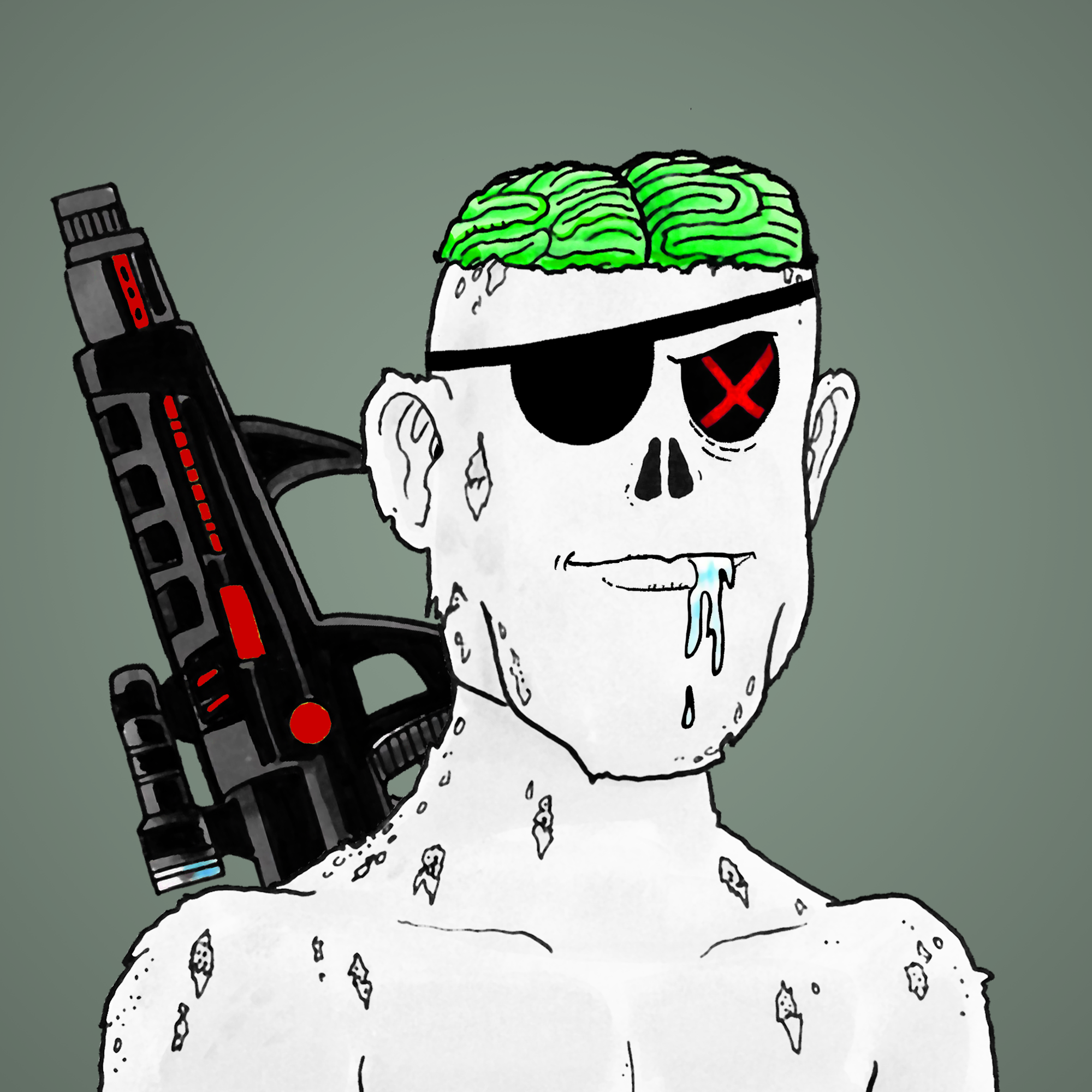 George Trosley - Jungle Freaks - Jungle Freak 4402 - NFT # 4402