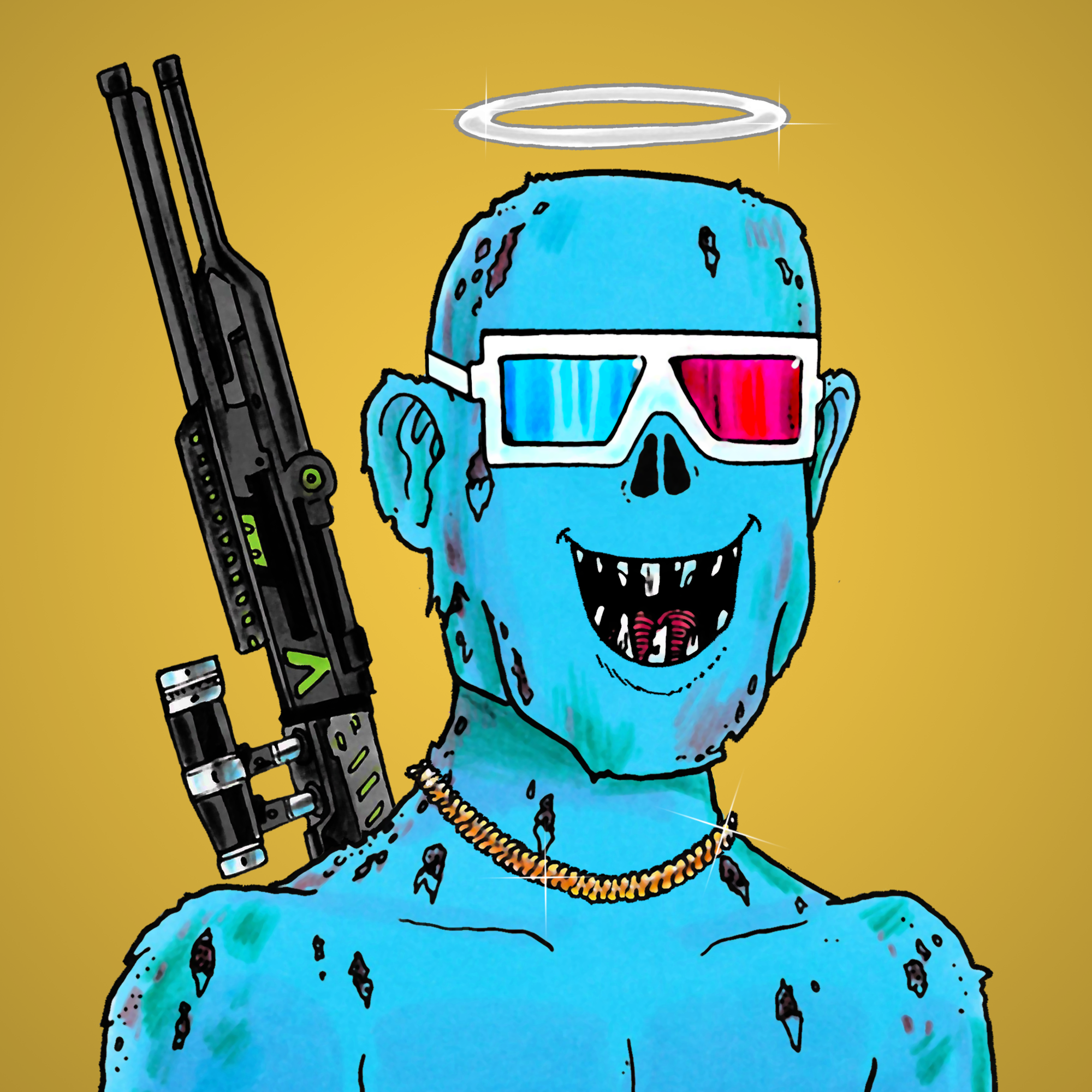 George Trosley - Jungle Freaks - Jungle Freak 4406 - NFT # 4406