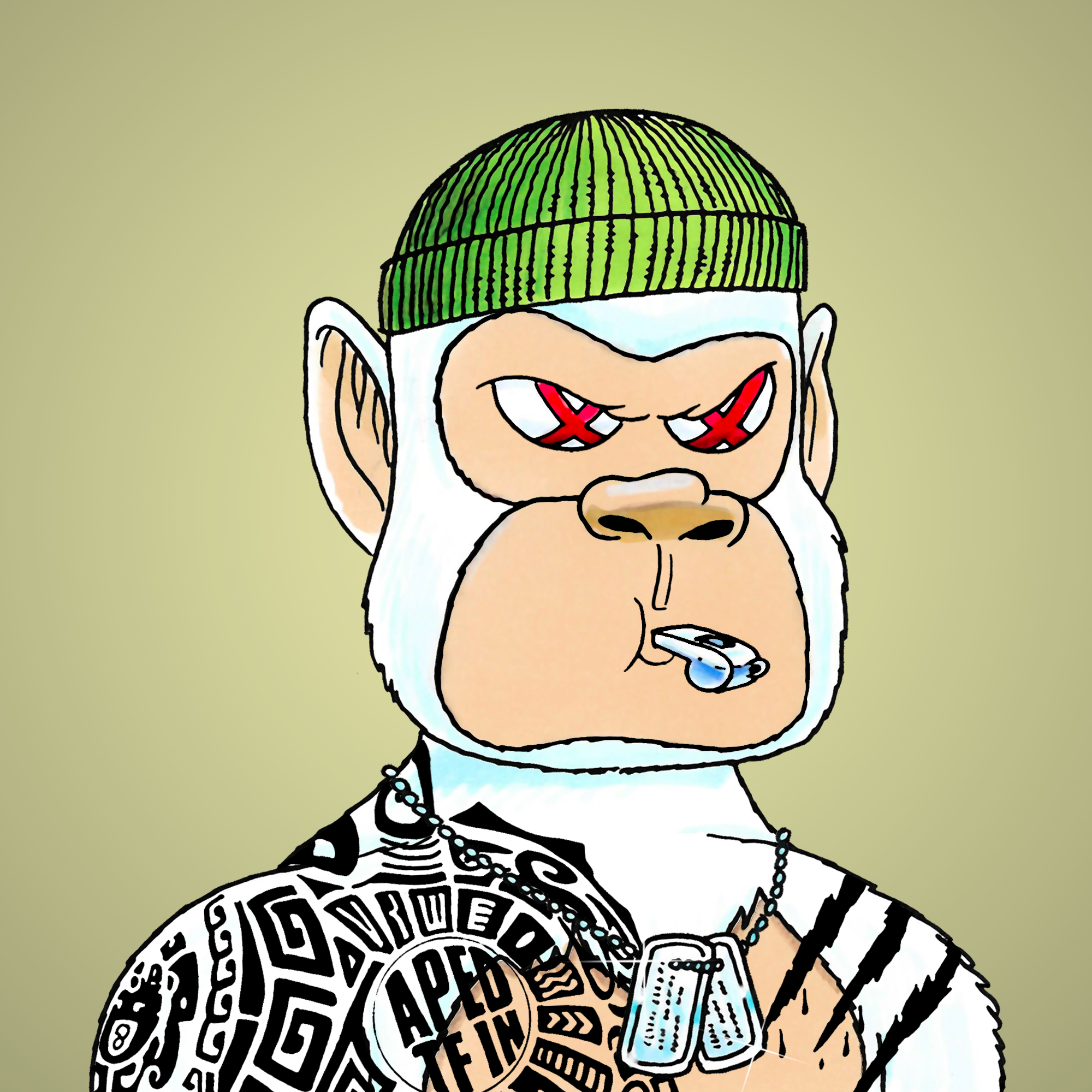 George Trosley - Jungle Freaks - Jungle Freak 4413 - NFT # 4413