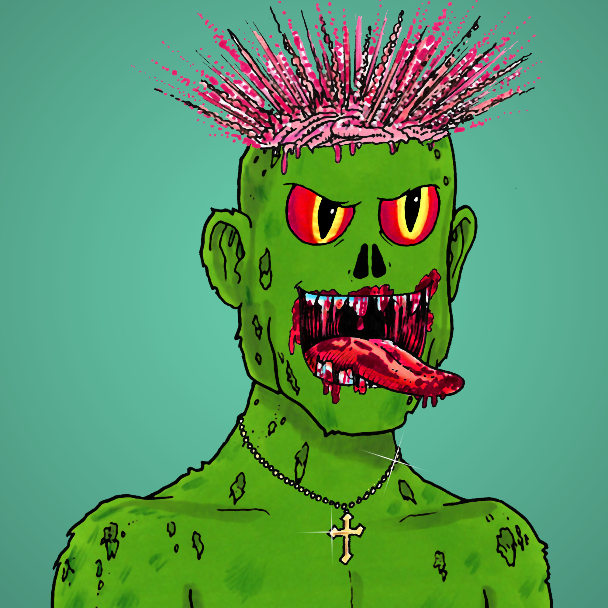 George Trosley - Jungle Freaks - Jungle Freak 4420 - NFT # 4420