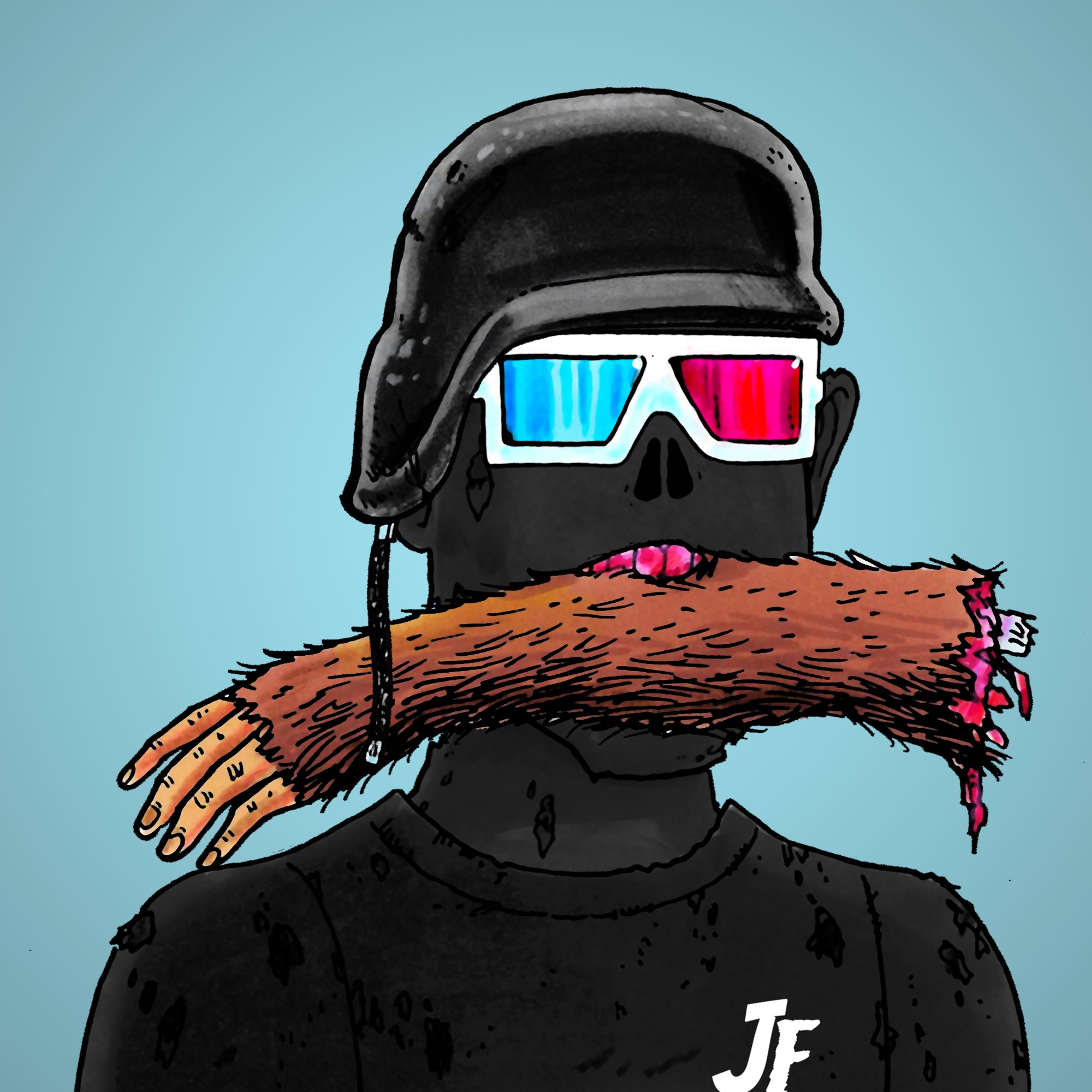 George Trosley - Jungle Freaks - Jungle Freak 4437 - NFT # 4437