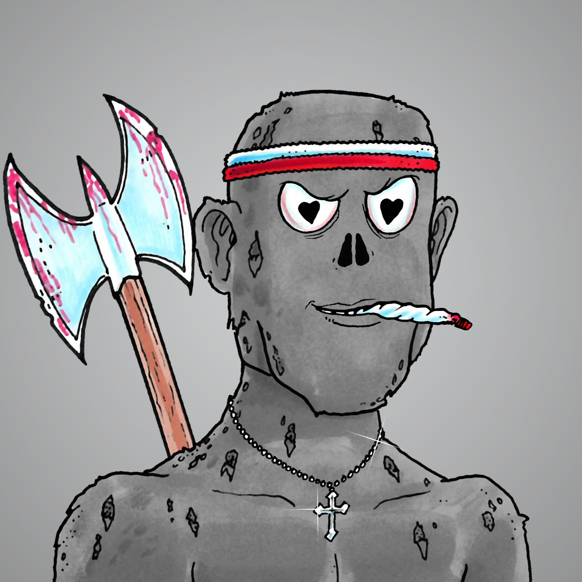 George Trosley - Jungle Freaks - Jungle Freak 4454 - NFT # 4454