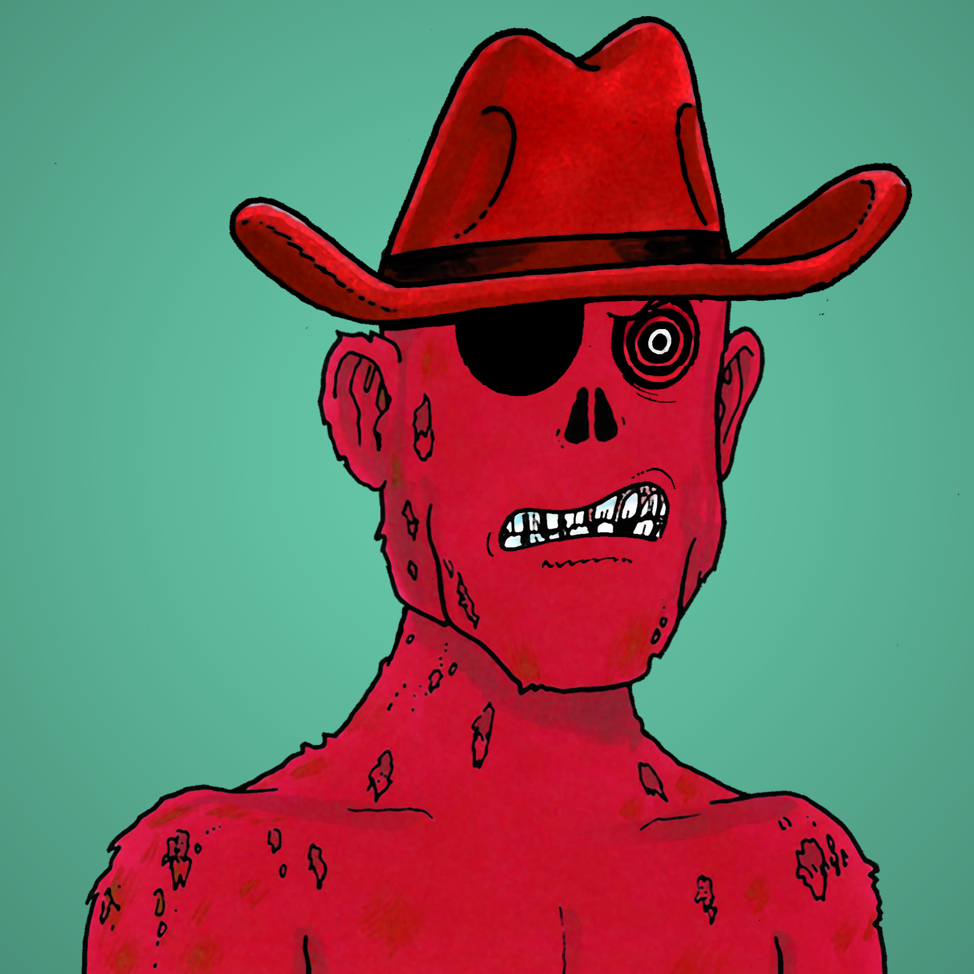 George Trosley - Jungle Freaks - Jungle Freak 4457 - NFT # 4457