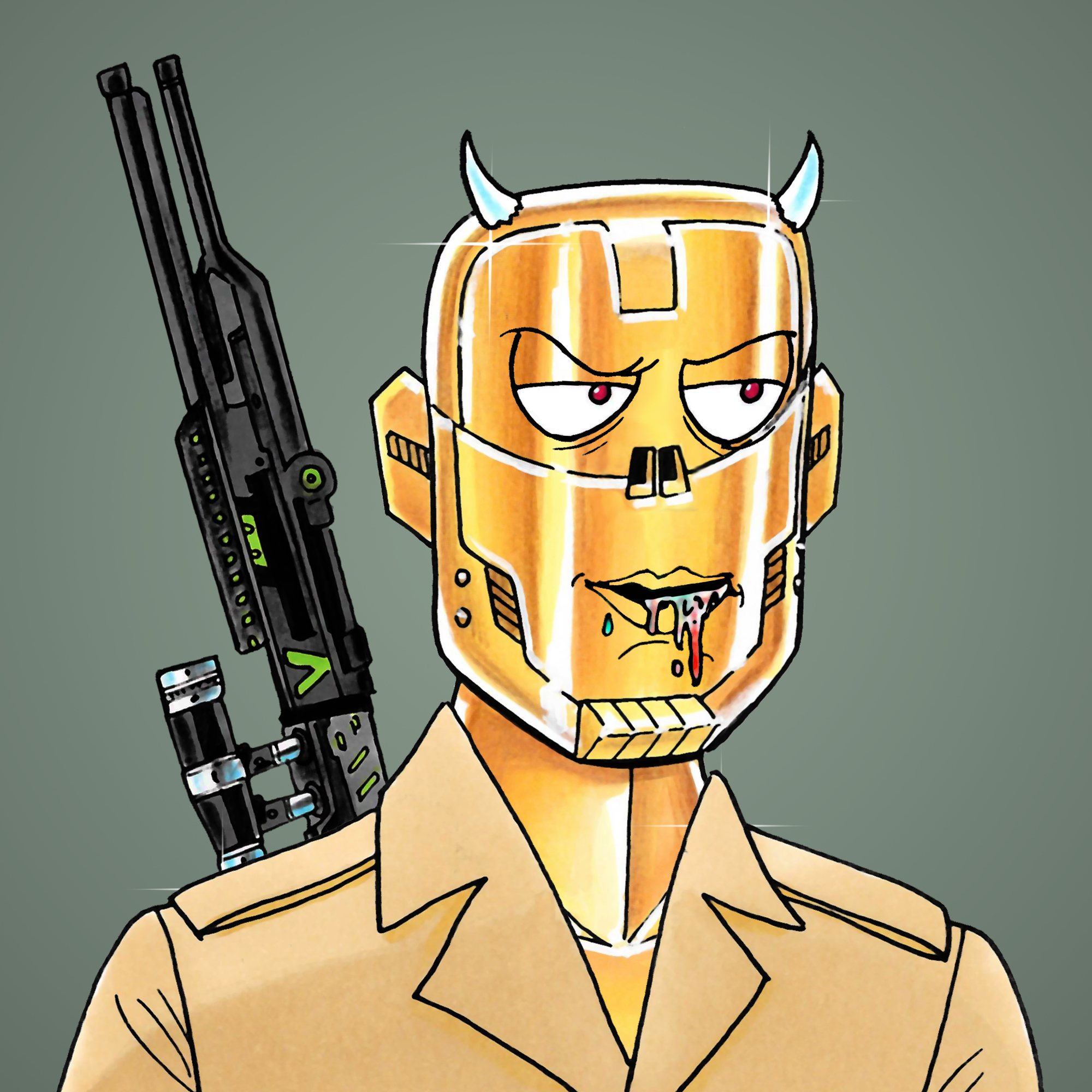 George Trosley - Jungle Freaks - Jungle Freak 4461 - NFT # 4461