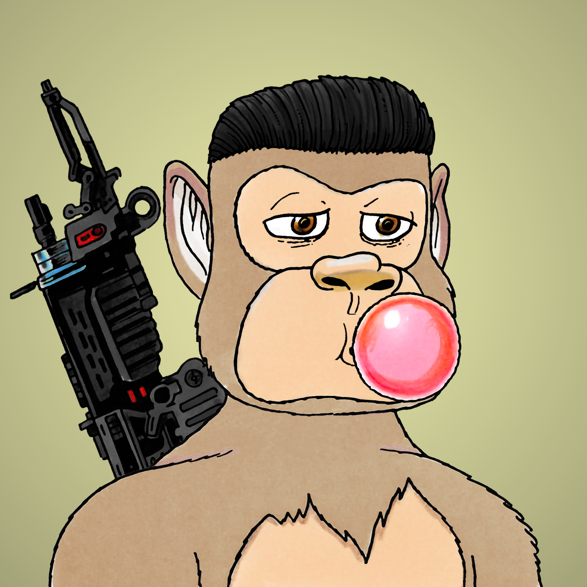 George Trosley - Jungle Freaks - Jungle Freak 4462 - NFT # 4462