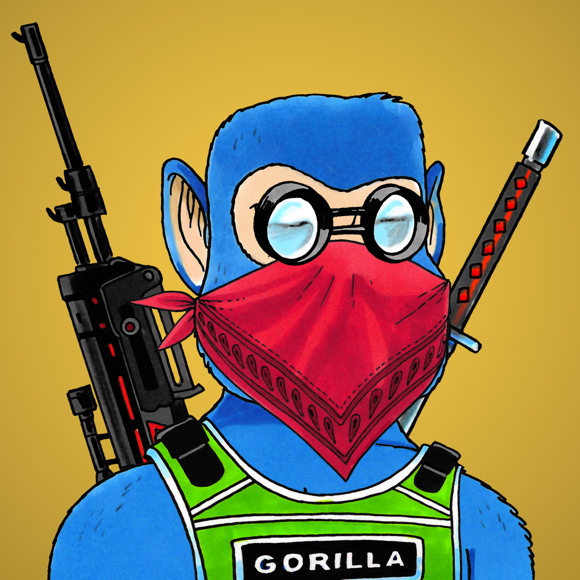 George Trosley - Jungle Freaks - Jungle Freak 4465 - NFT # 4465